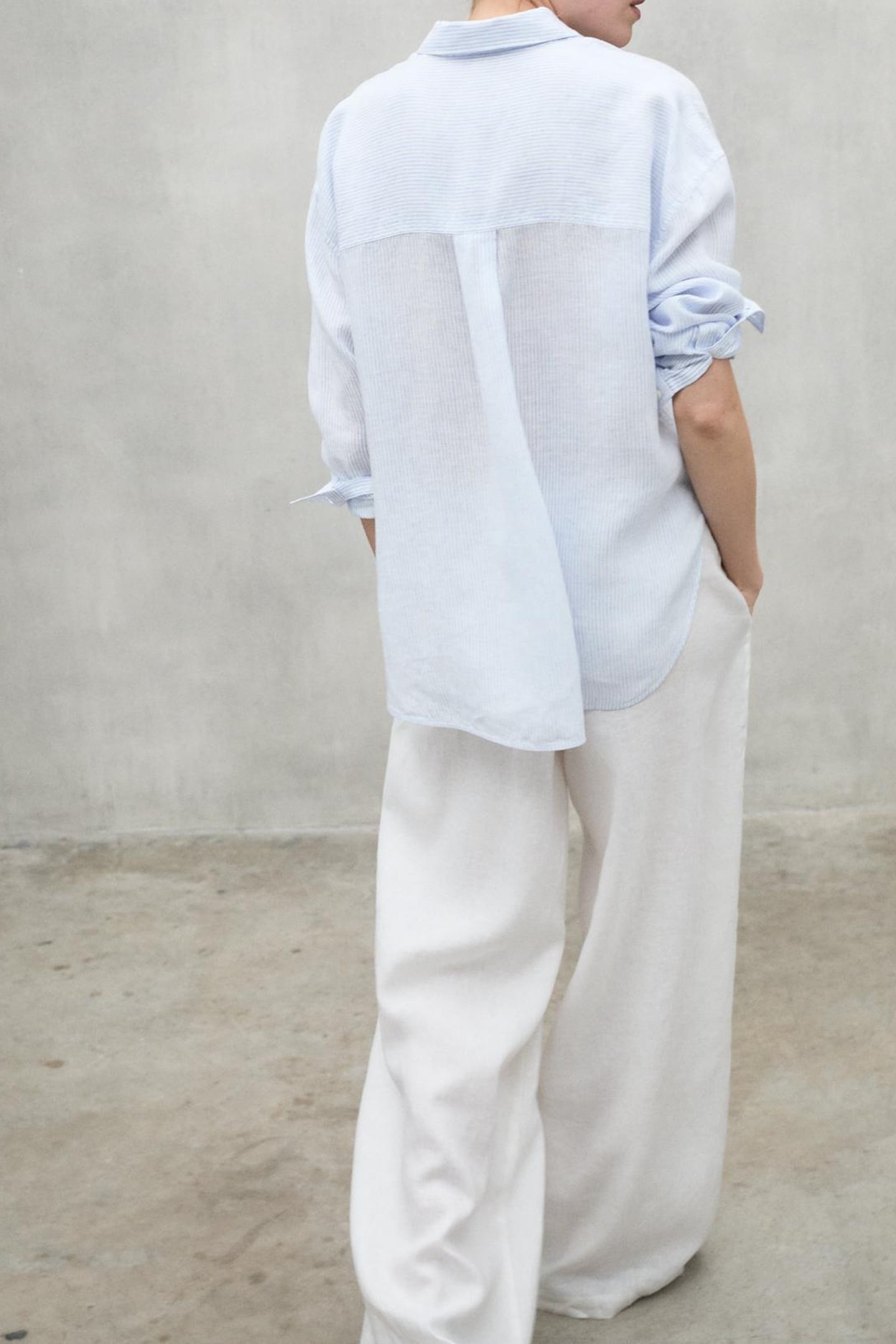 DARIAALF LINEN STRIPES SHIRT WHITE SKY BLUE STRIPES 4