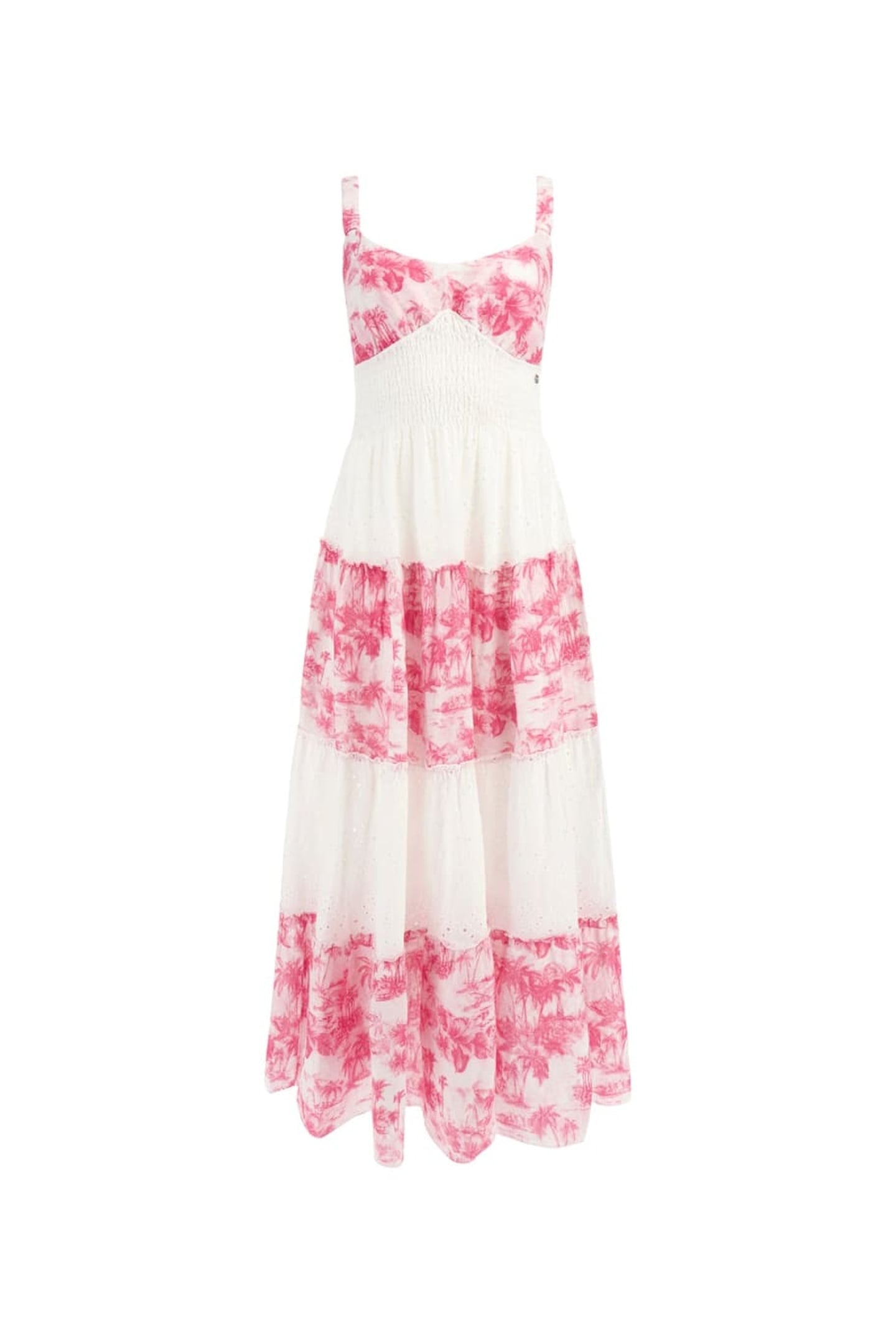 GUESS ECO SAVINA MIX PRINT DRE VINTAGE ISLAND RED 2