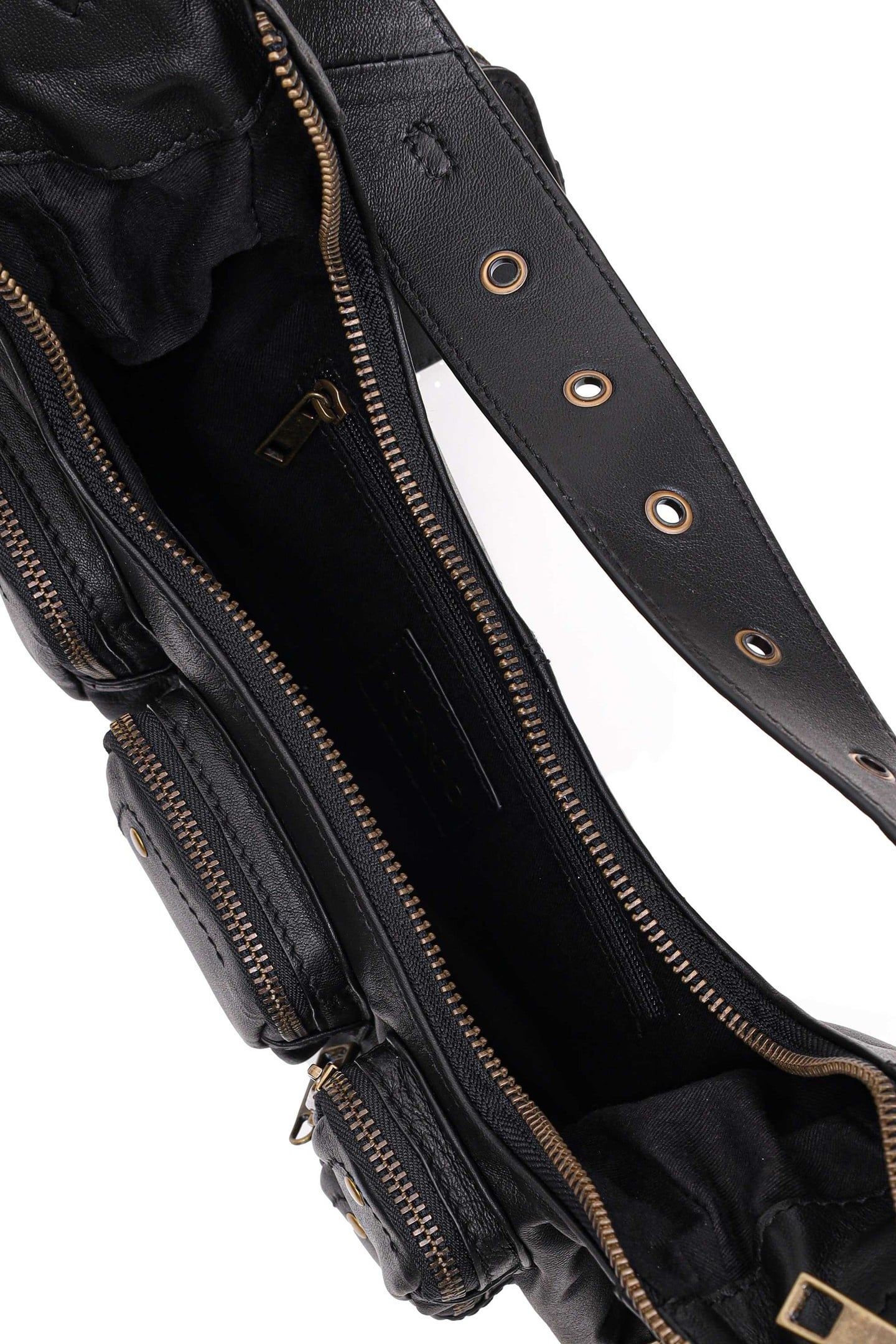 SALLY SMALL POCKET SHEEP BLACK W. GOLD 5