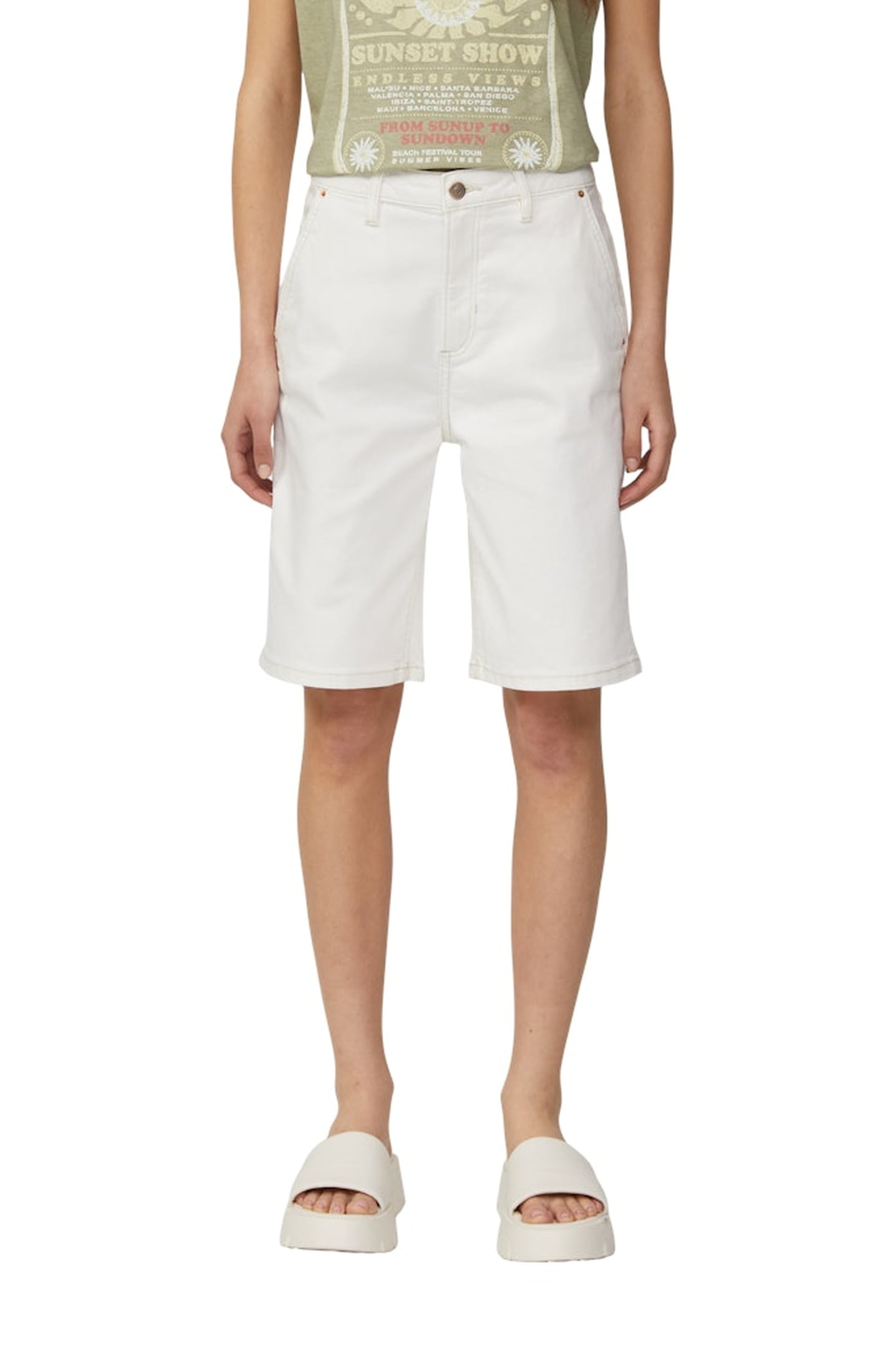 QS JEANS SHORTS OFFWHITE 1