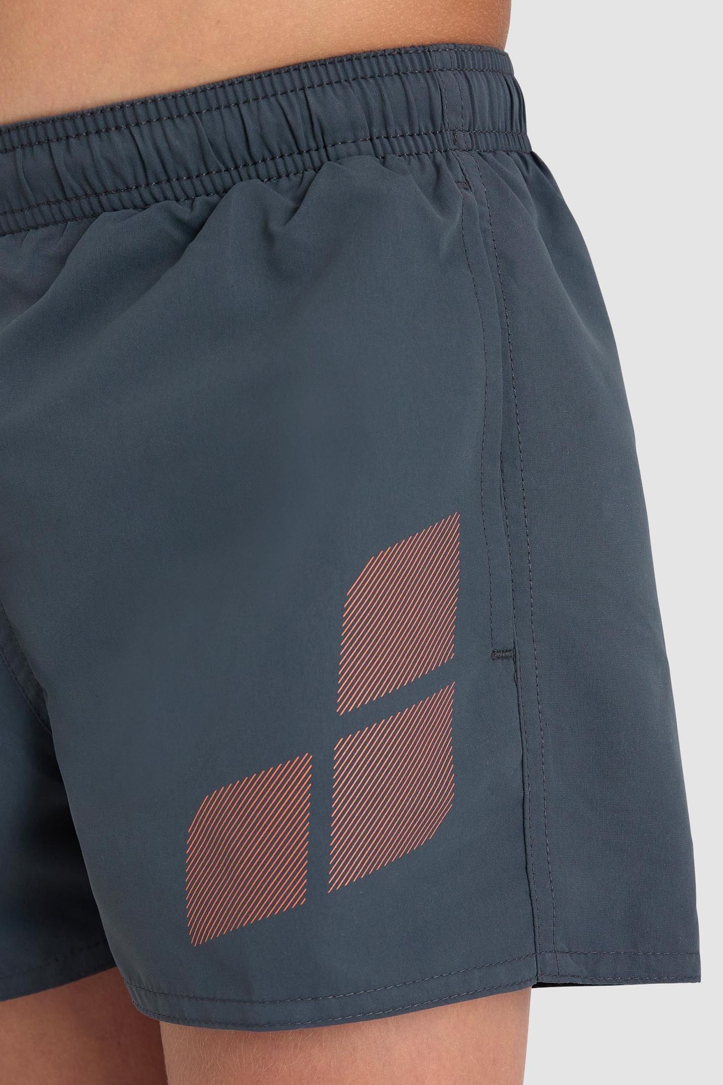 BOYS' BEACH SHORT LOGO R ASPHALT-NESPOLA 6