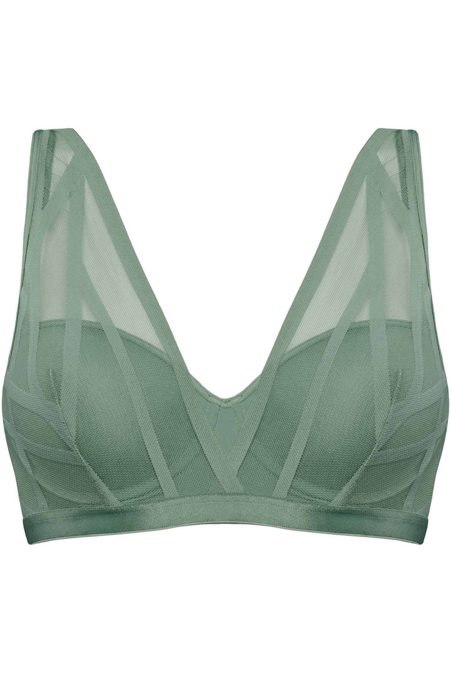 THE ILLUSIONIST BRAPLUNGE BALCONYWIRED PADDED GREEN 3
