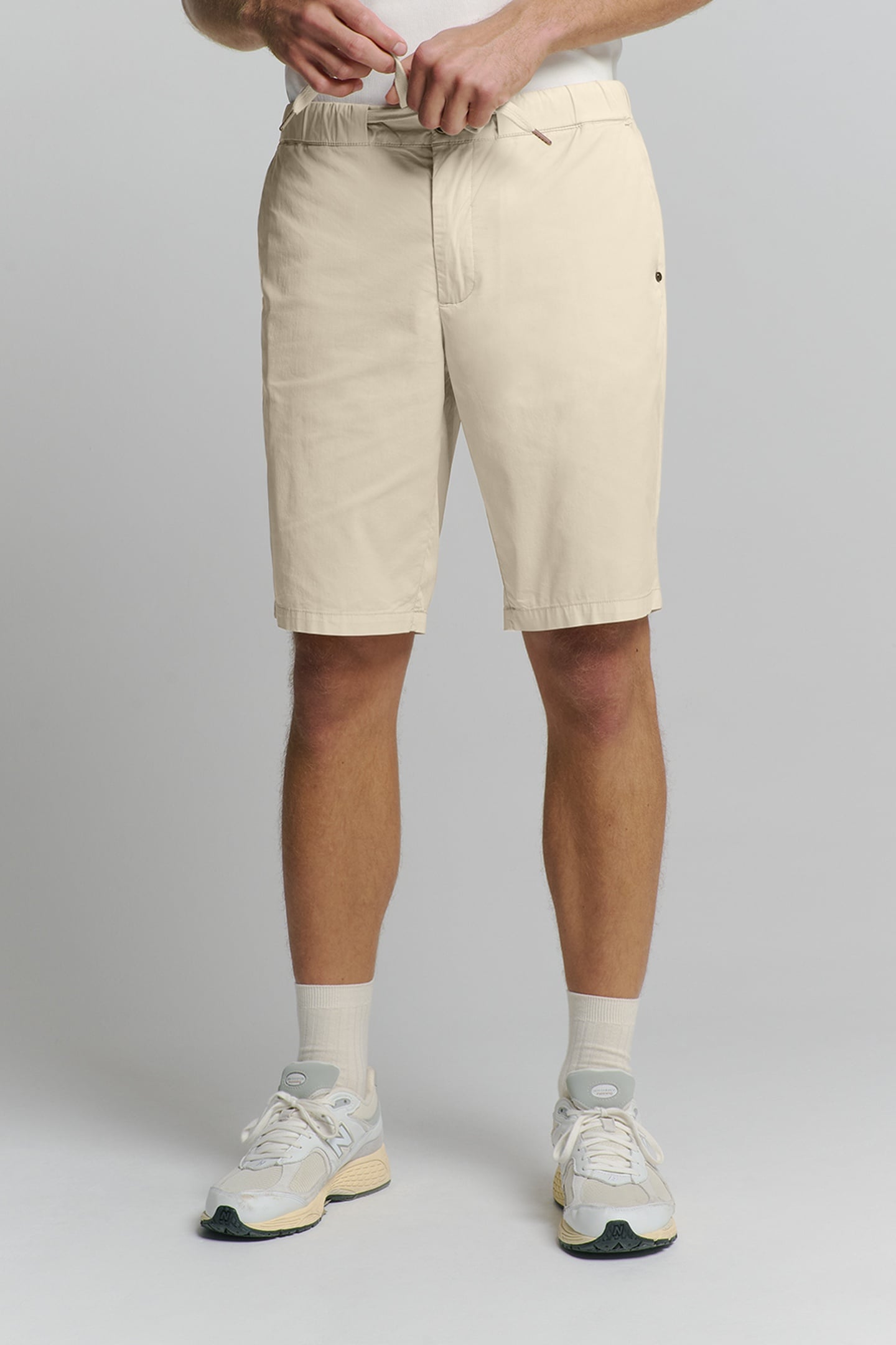 SHORT CHINO GARMENT DYED LIGHT WEIGHT STRETCH CEMENT 1