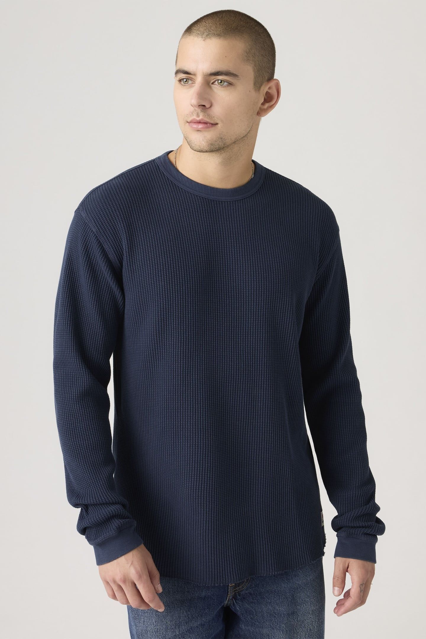 LONG SLEEVE RELAXED THERMAL TEE 3