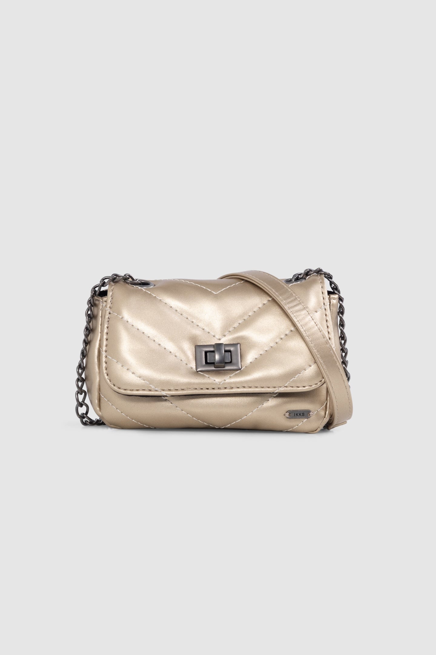 GOLD QUILTED BAG 1