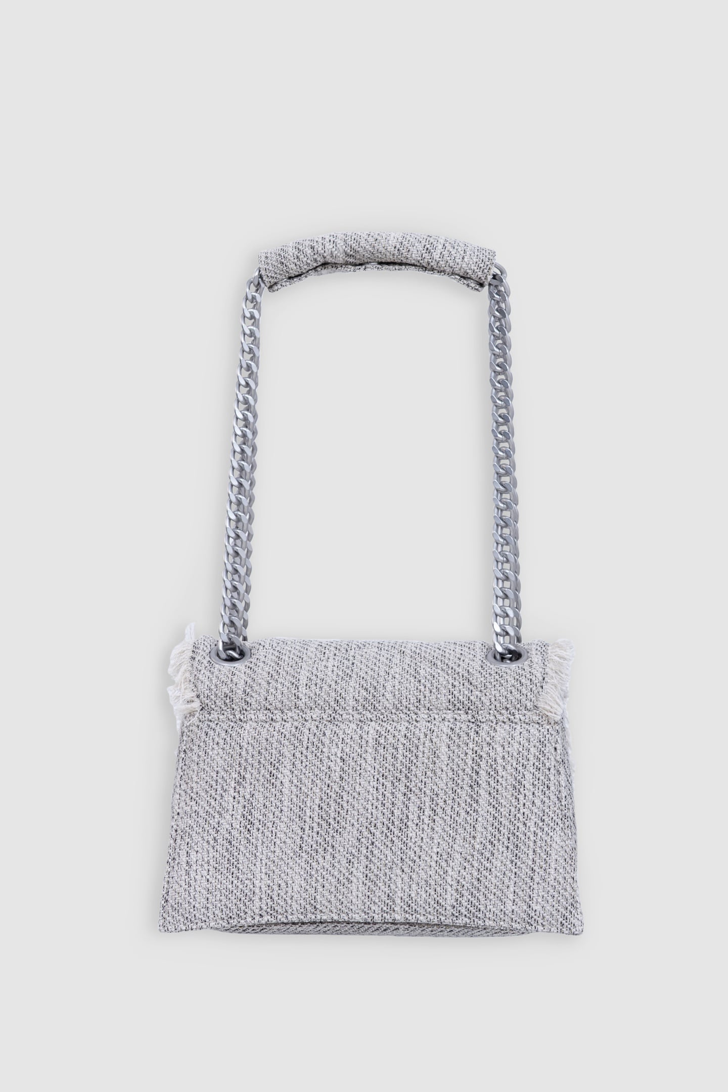 GREY MARL QUILTED THE 1-TWEED BAG SIZE M 3