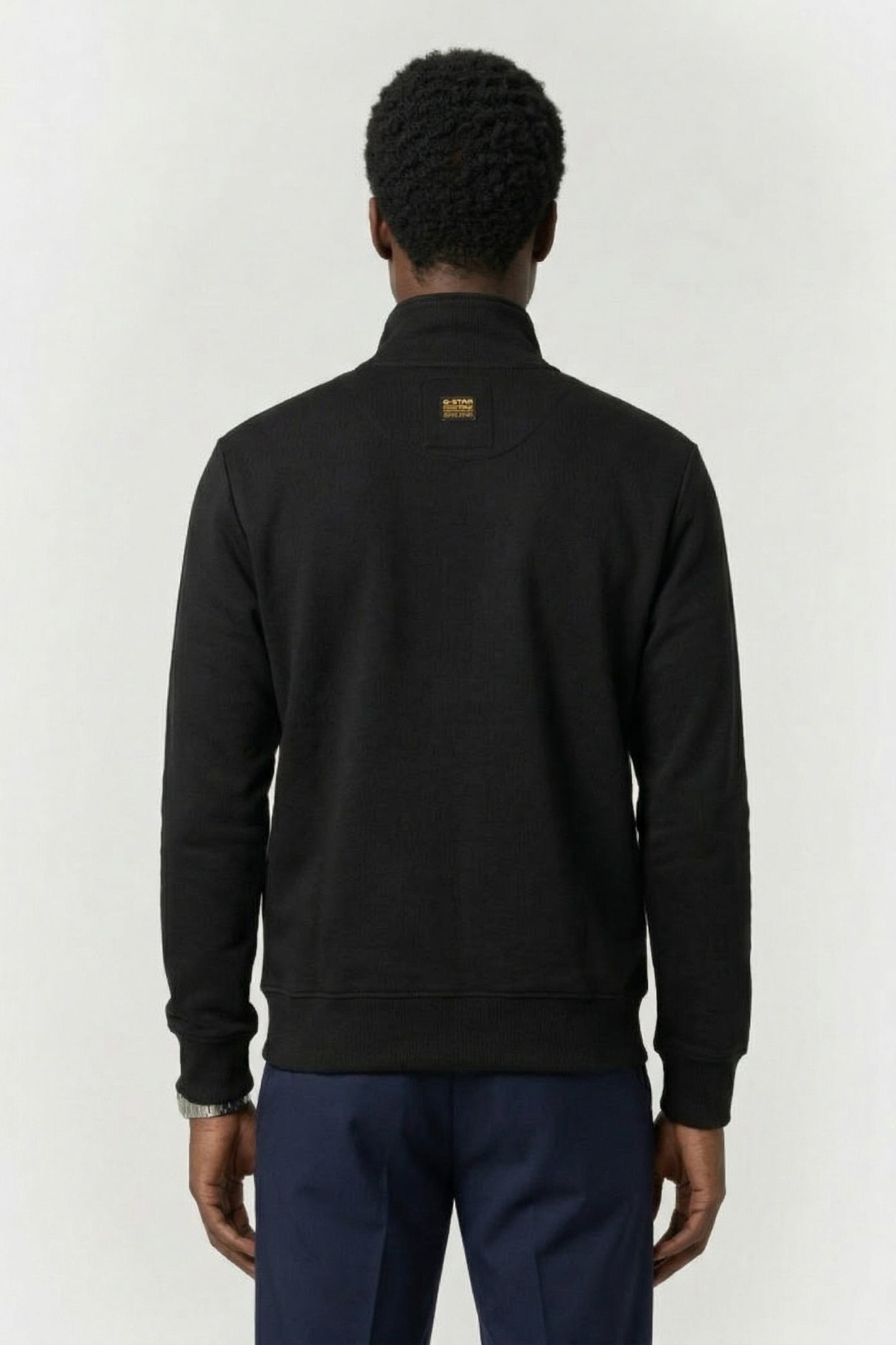 CORE ZIP STAND UP COLLAR SWEAT L/S DK BLACK 2