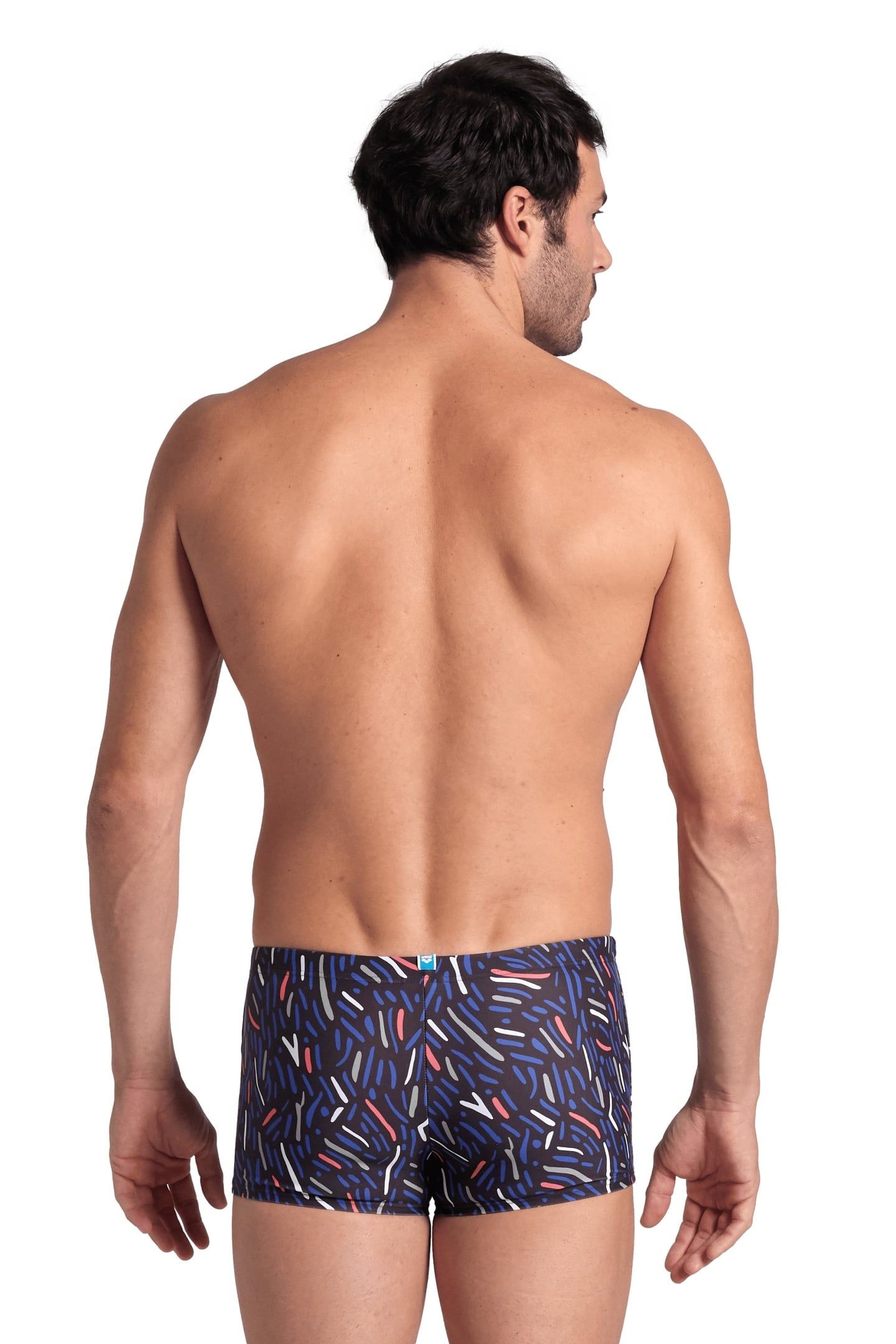 SWIM SHORT ALLOVER SEPIA MULTI 3