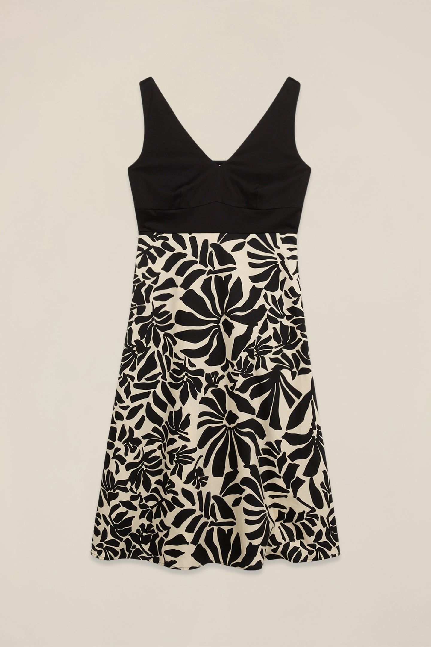COMBINED MIDI DRESS BLACK 3