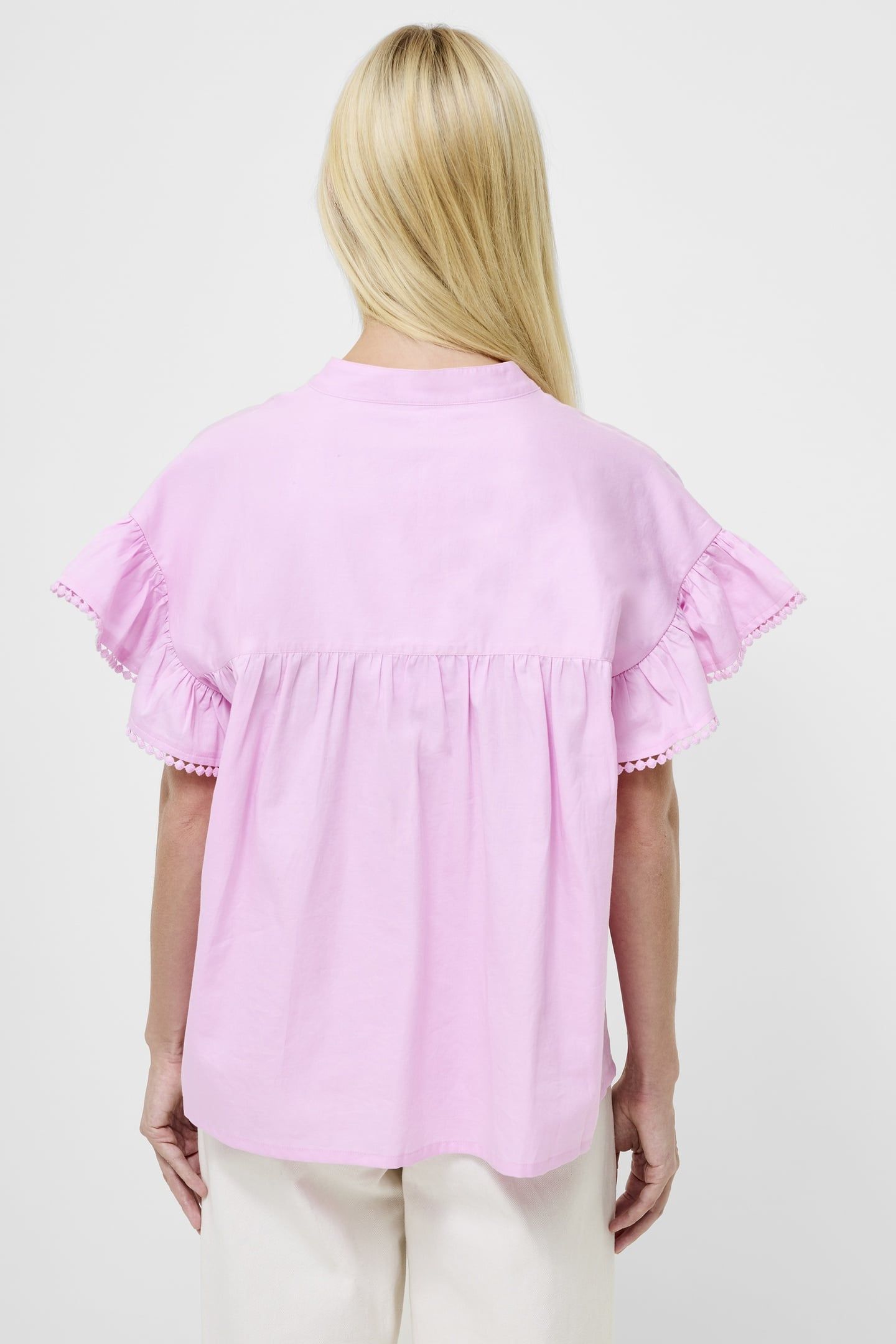SINDEY COTTON HALF PLACKET SHI VIOLET PINK 2