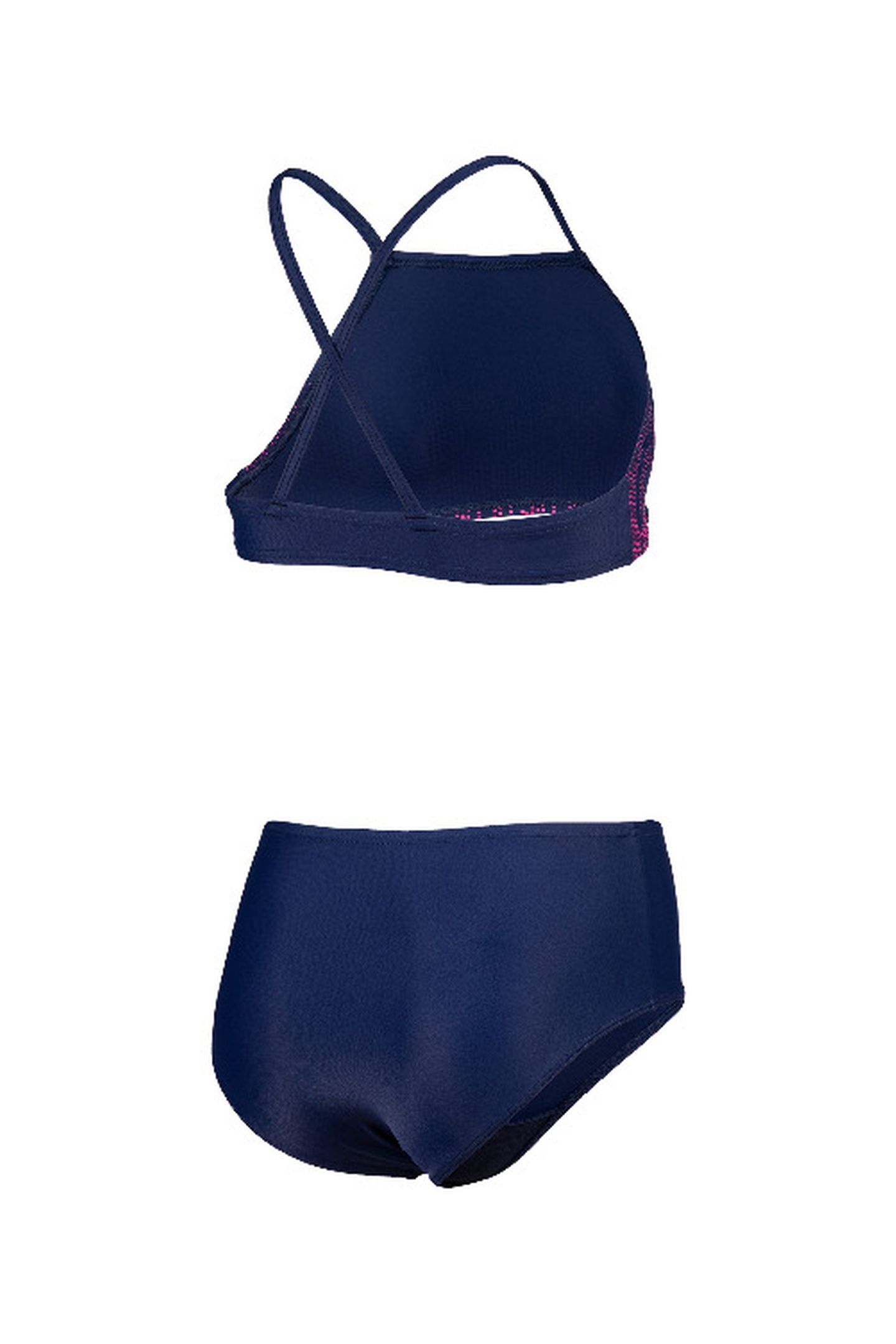 GIRLS' GRAPHIC SWIMSUIT BIKINI CRO NAVY 9