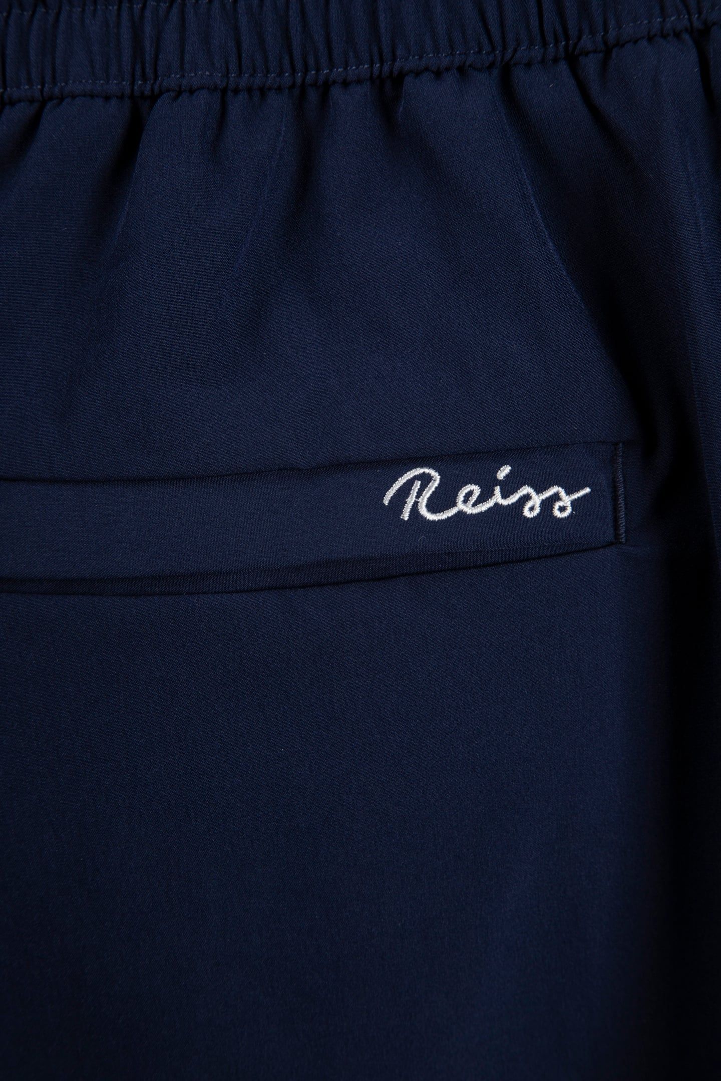 SWIM SHORT WITH PIPING NAVY/WHITE 4