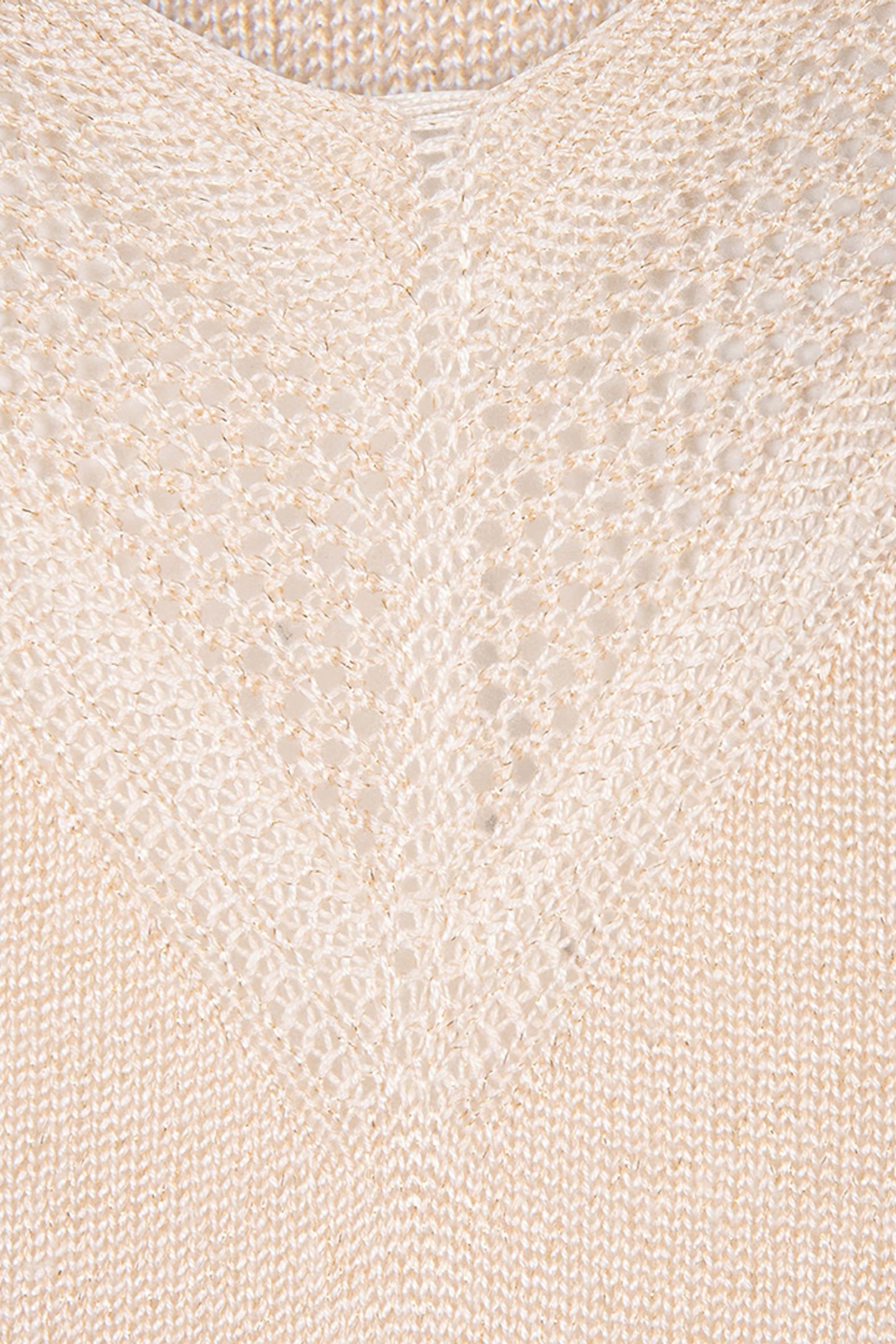 SWEATER BATWING POINTELLE LUREX IVORY 9
