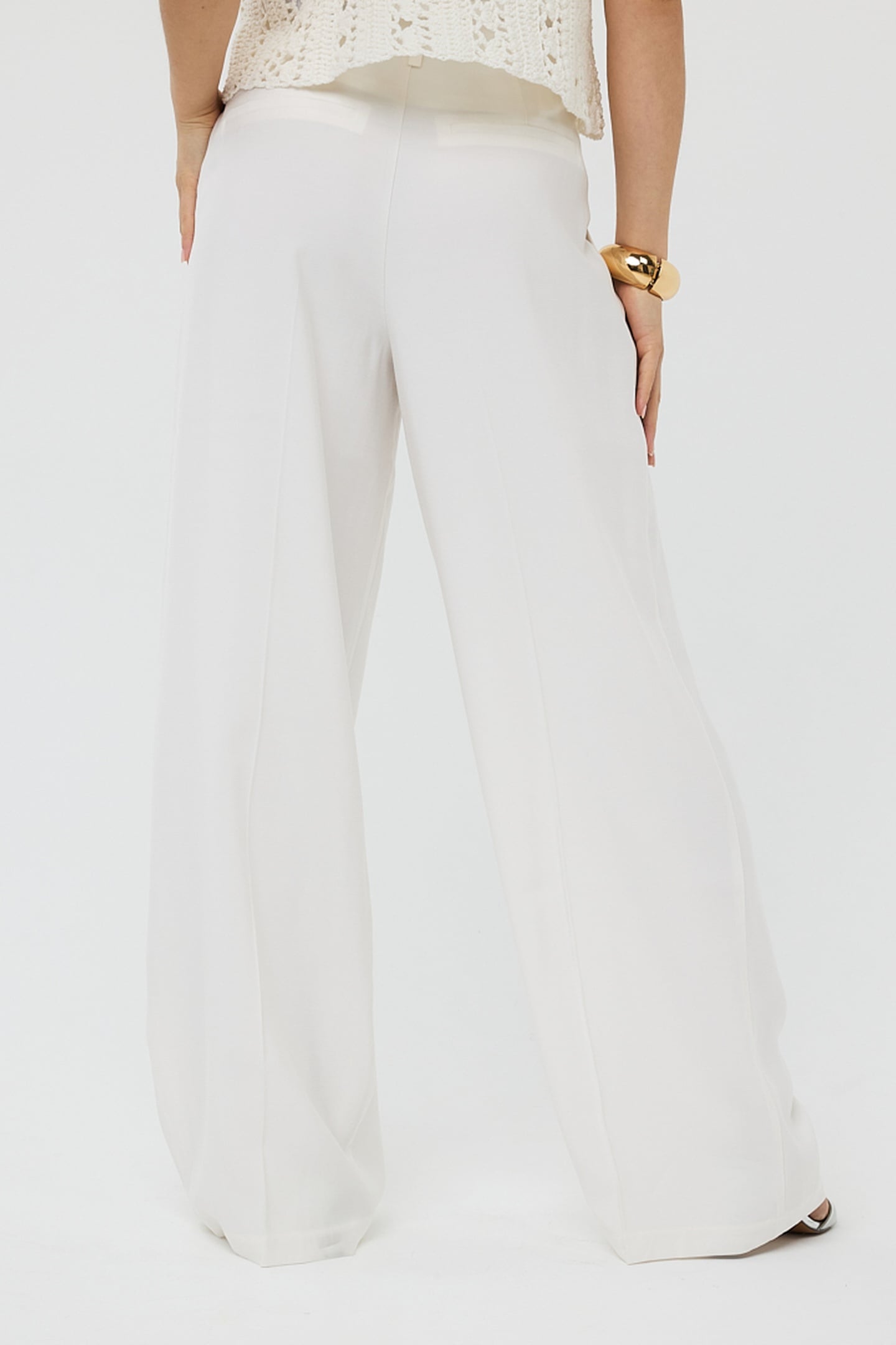 TROUSERS WB PLEAT OFF WHITE 3