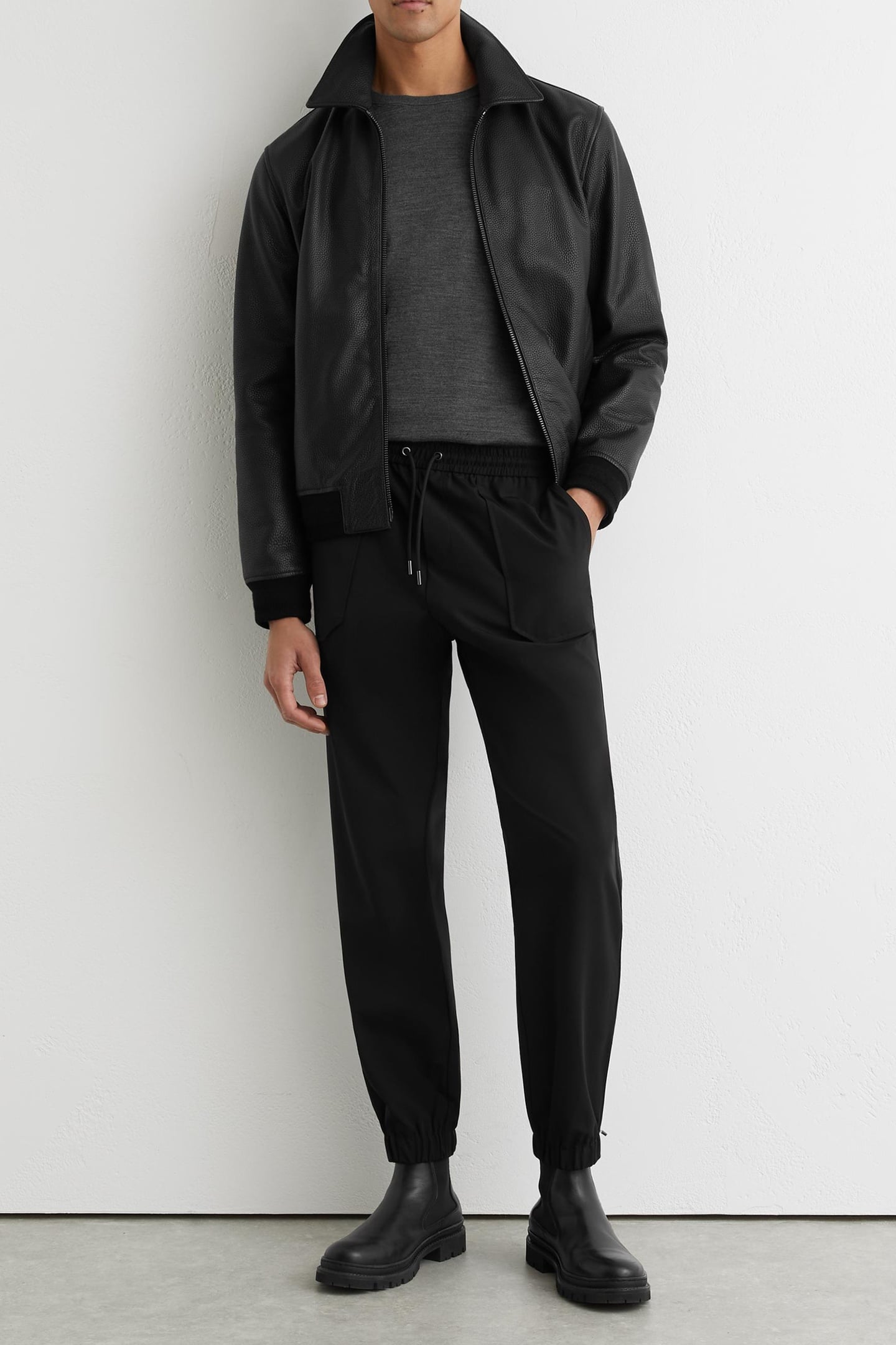 TECHNICAL CUFFED TROUSER BLACK 2