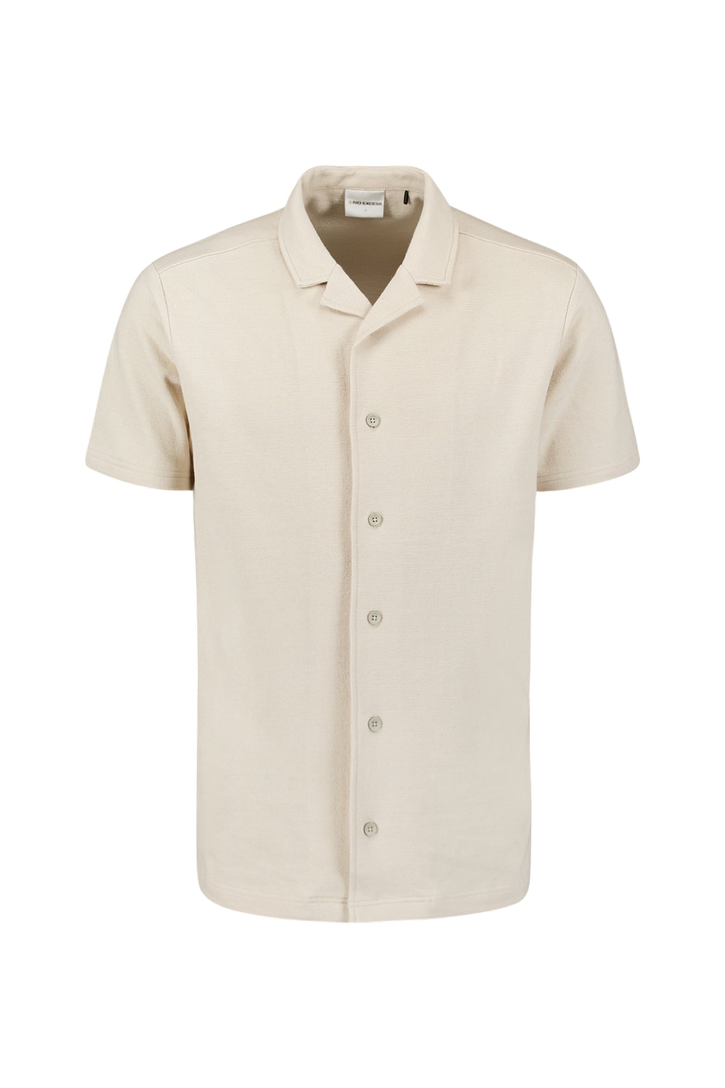 SHIRT SHORT SLEEVE JERSEY REVERS COLLAR SOLID TERRY CEMENT 4