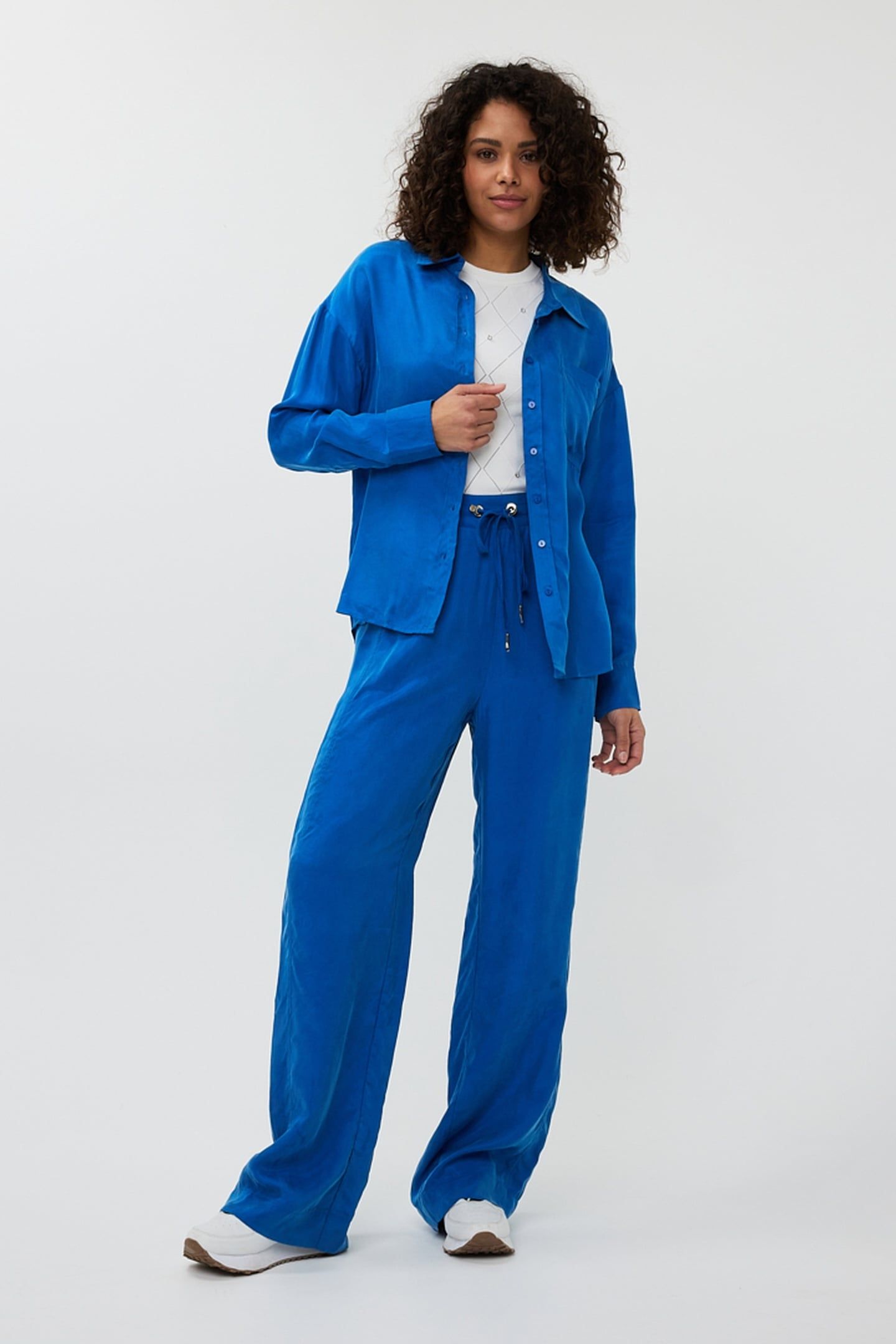 BLOUSE OVERSIZED CUPRO BLUE 2