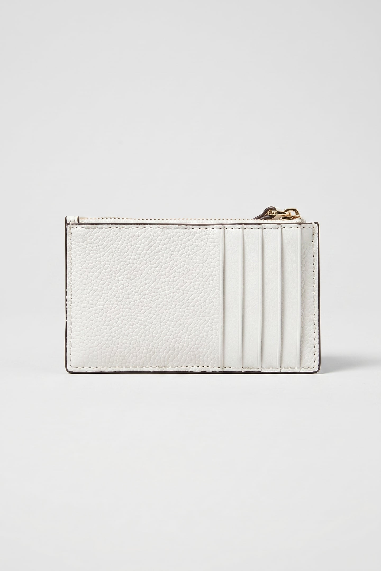 SMALL ZIP CARD CASE OPTIC WHITE 2
