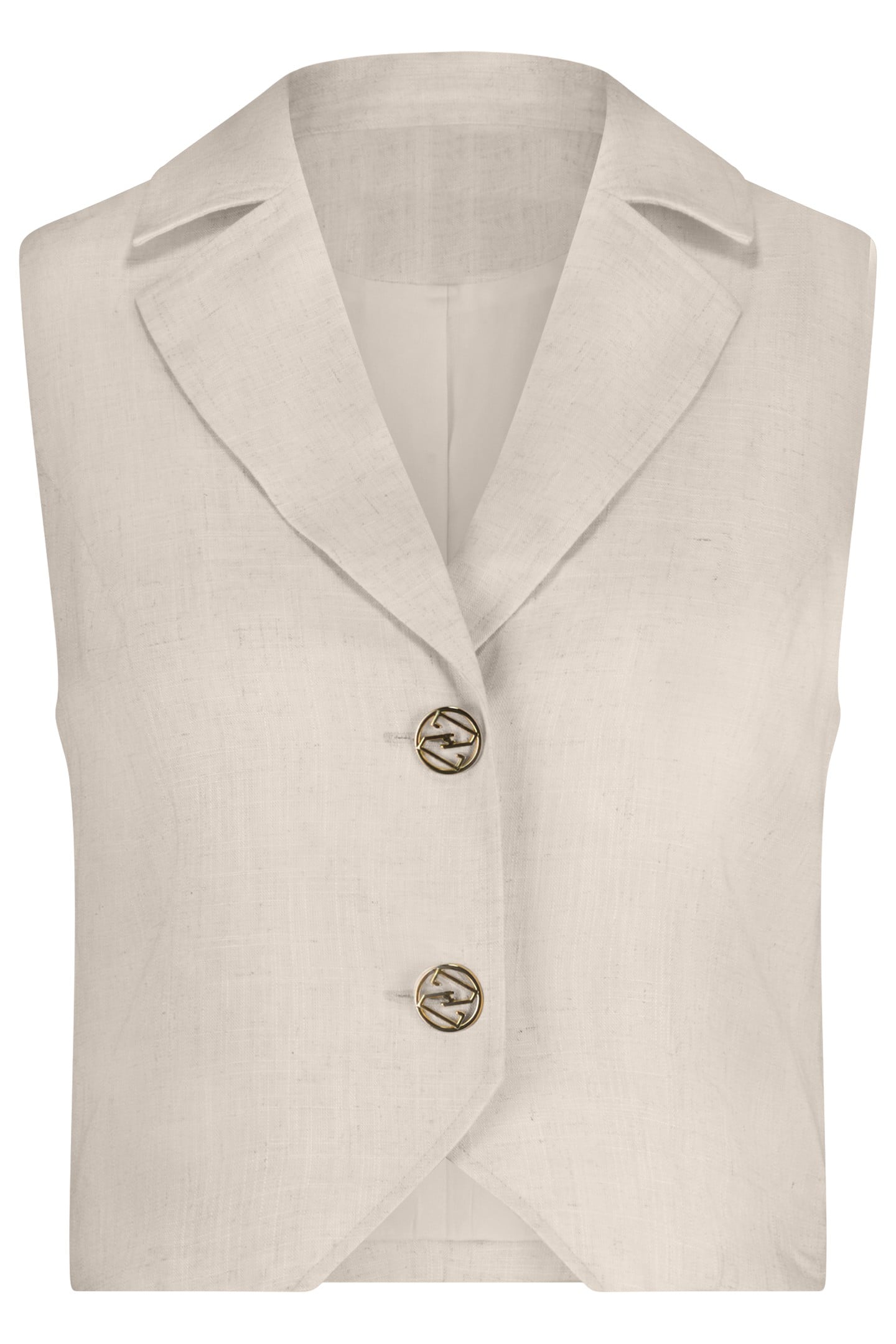 CHAIA WAISTCOAT NEUTRAL 1