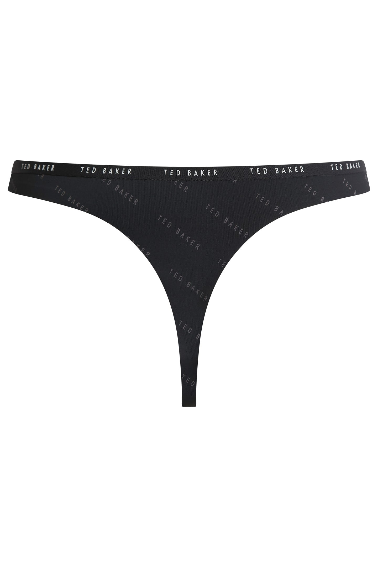 INDIE 3PK EMBOSSED THONG NO SHOW WHITE/BLACK/CREAM 5