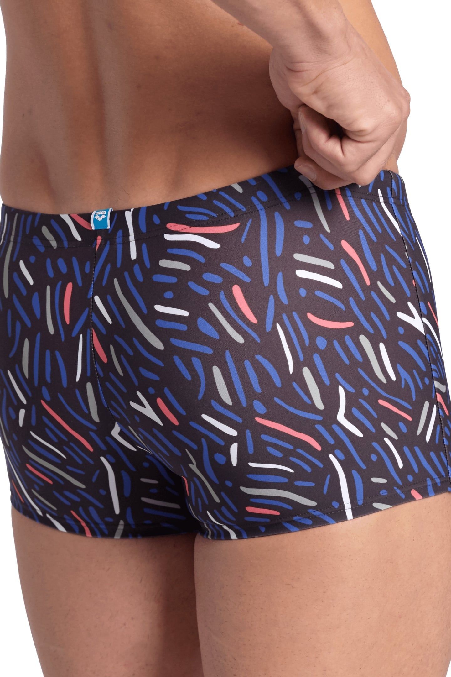 SWIM SHORT ALLOVER SEPIA MULTI 4