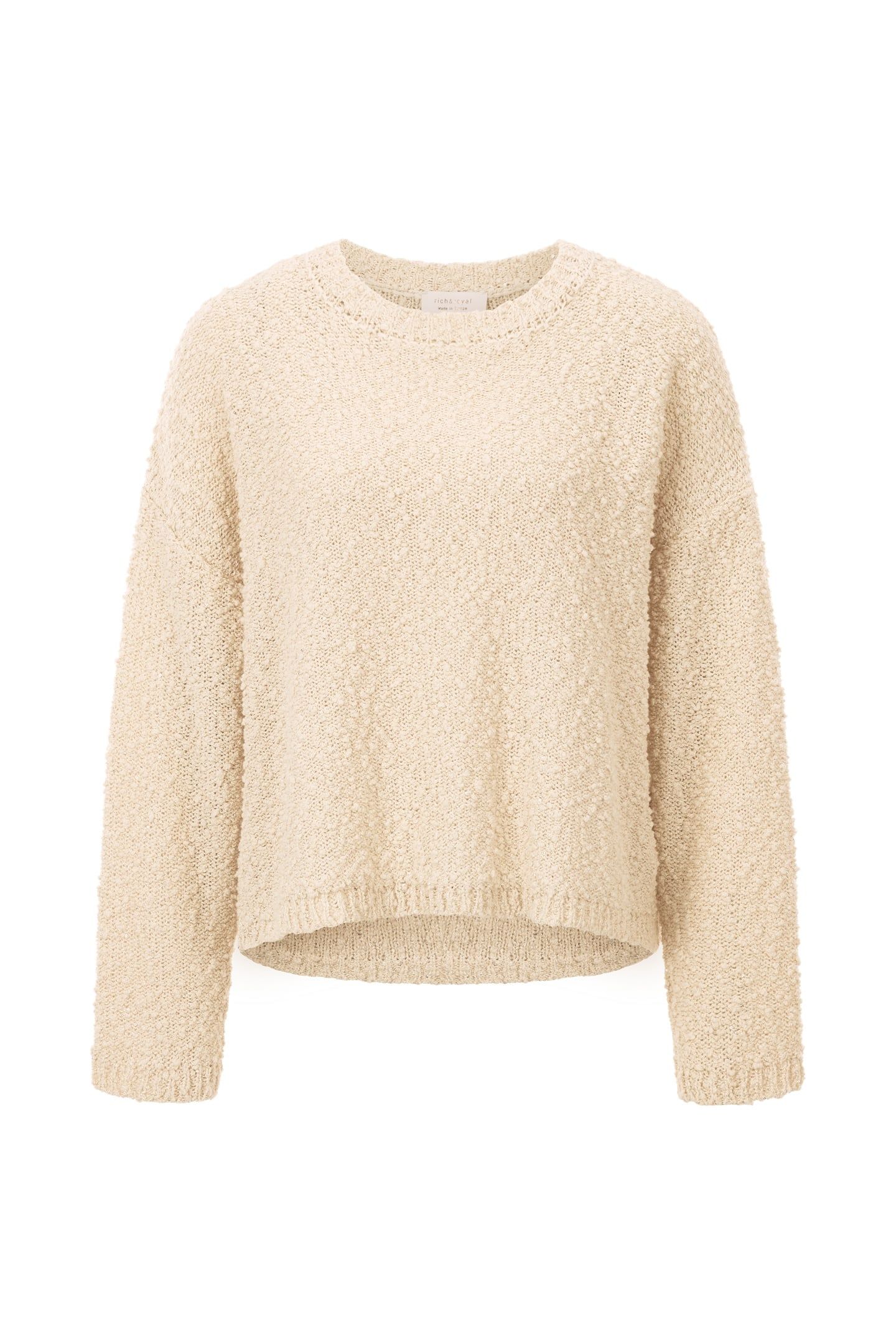 SLUB YARN CREW NECK PEARL WHITE 4