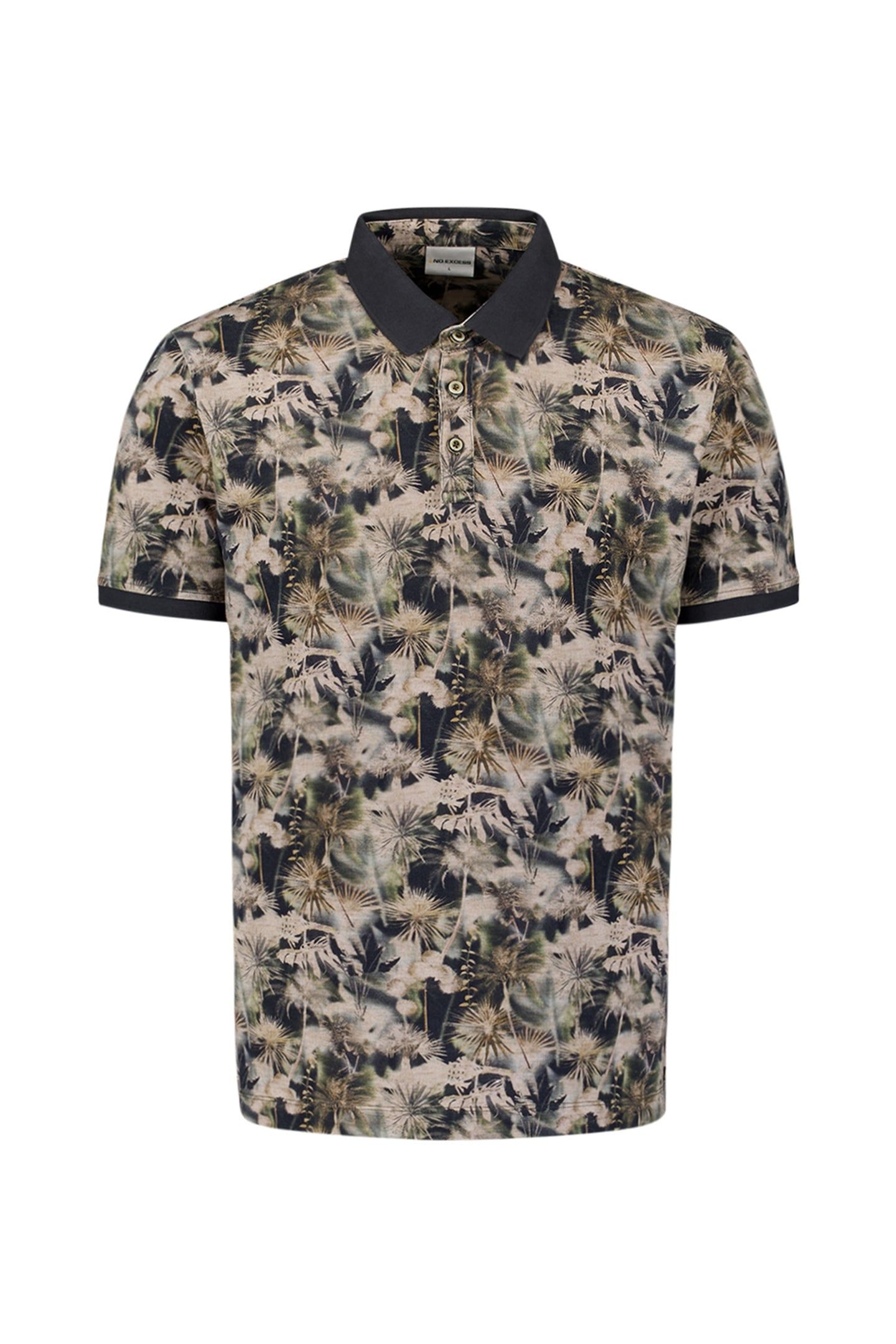POLO PIQUE ALLOVER PRINTED MINT 1