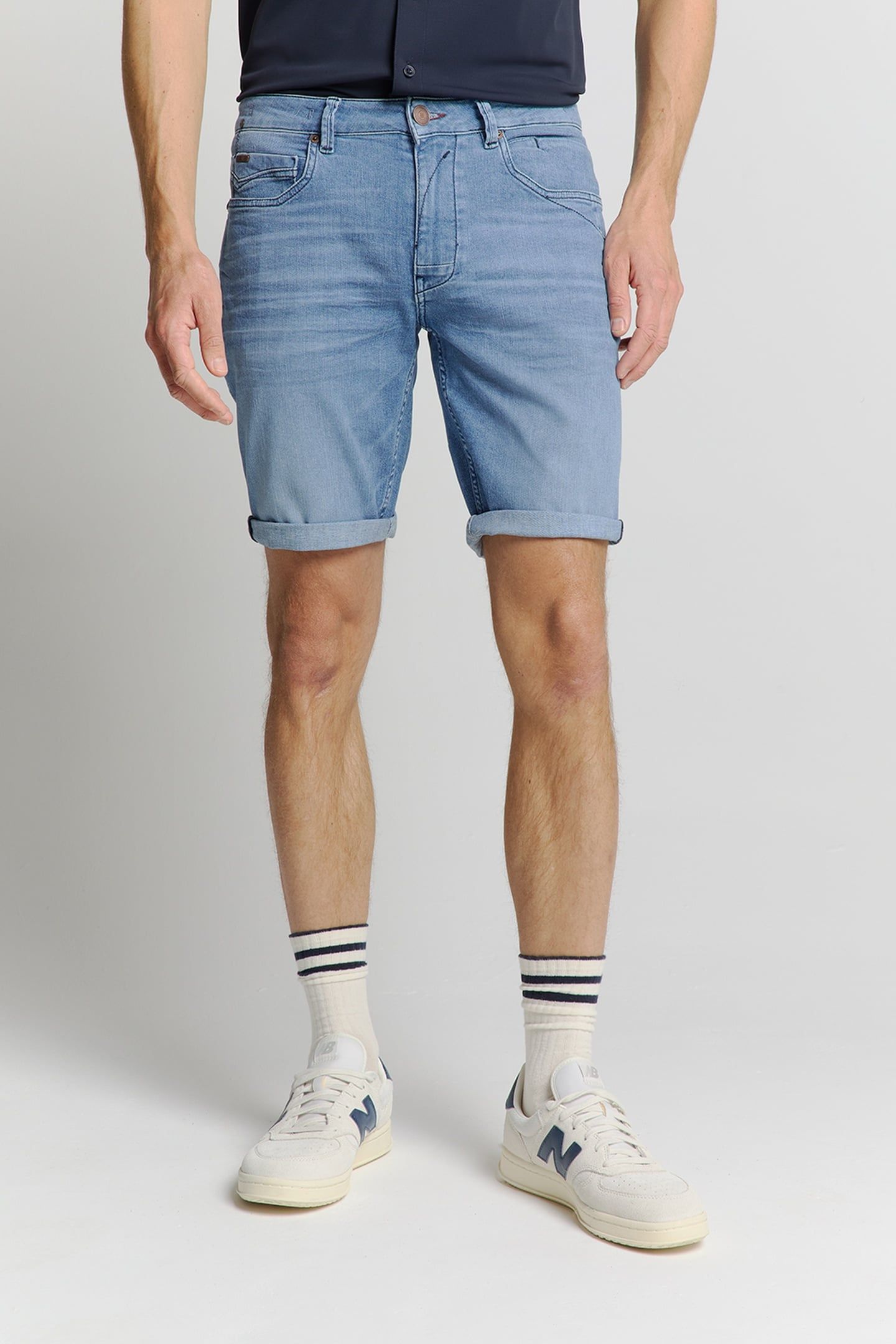 SHORT DENIM STRETCH BLEACH DENIM 2