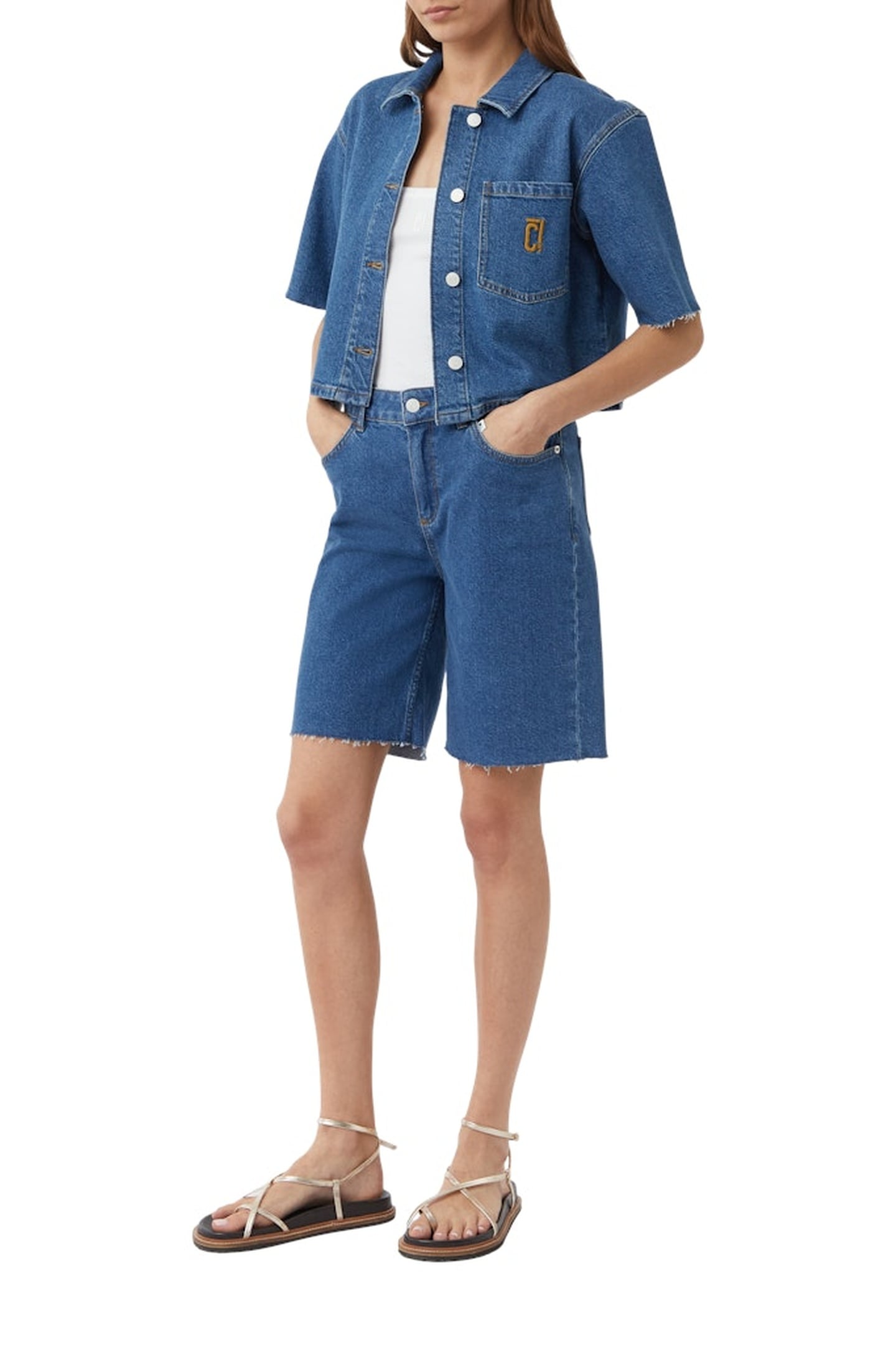 JEANS SHORTS BLUE DENIM 2