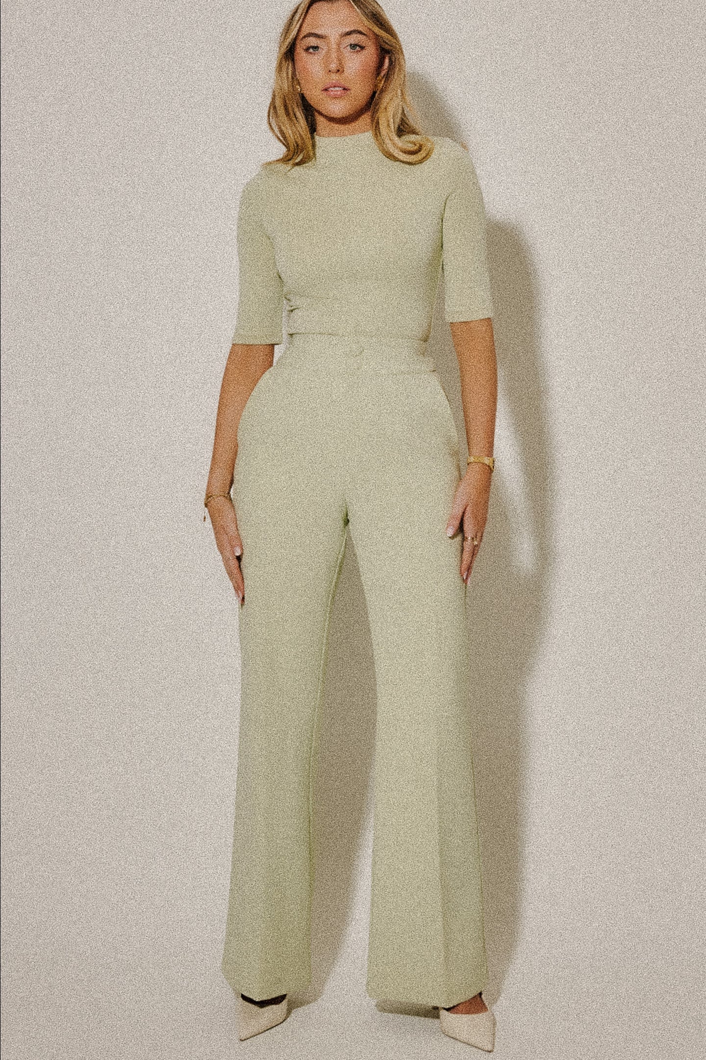 STRUCTURED TROUSERS PISTACHIO 2