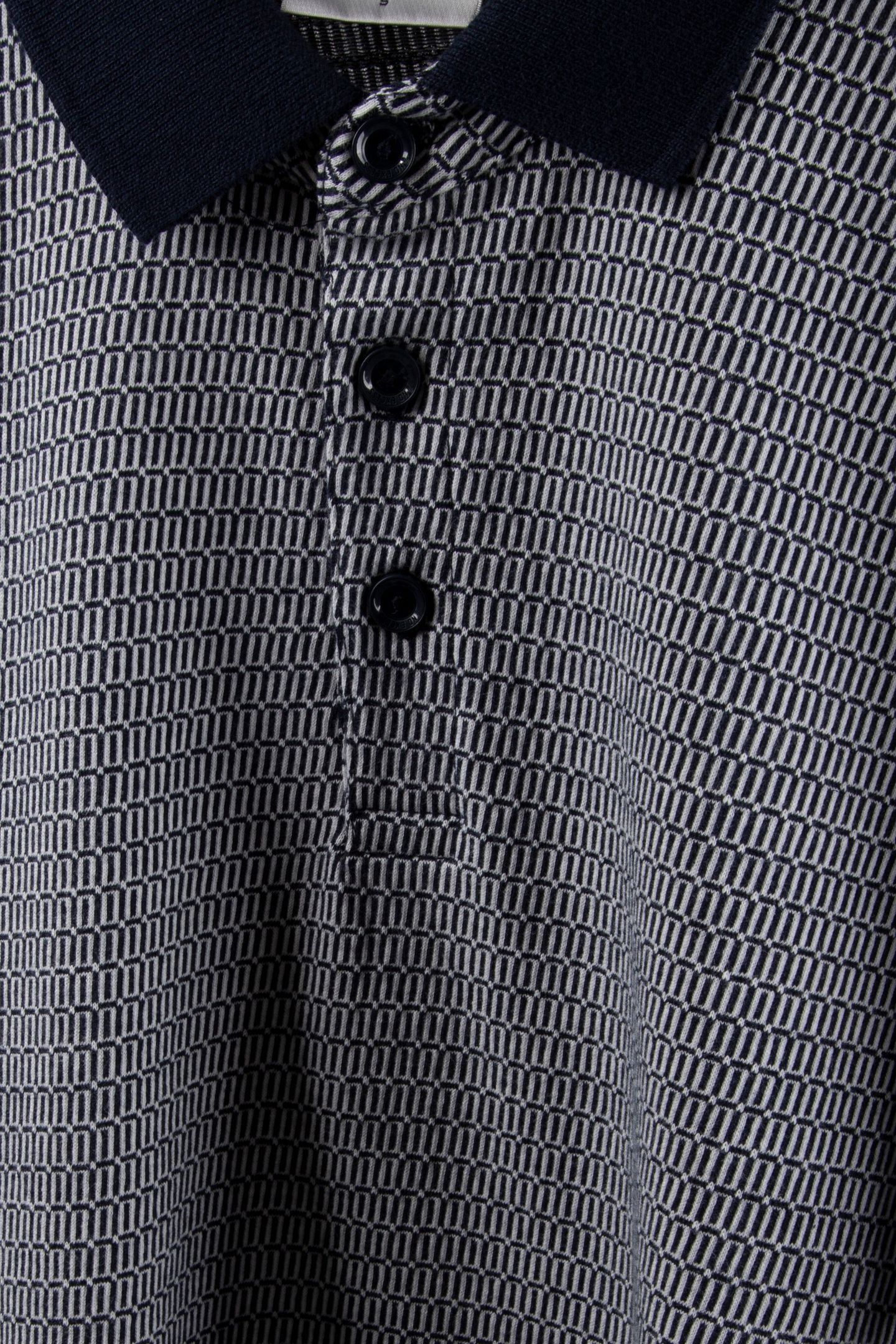 POLO 2 COLOURED JACQUARD DEEP BLUE 4
