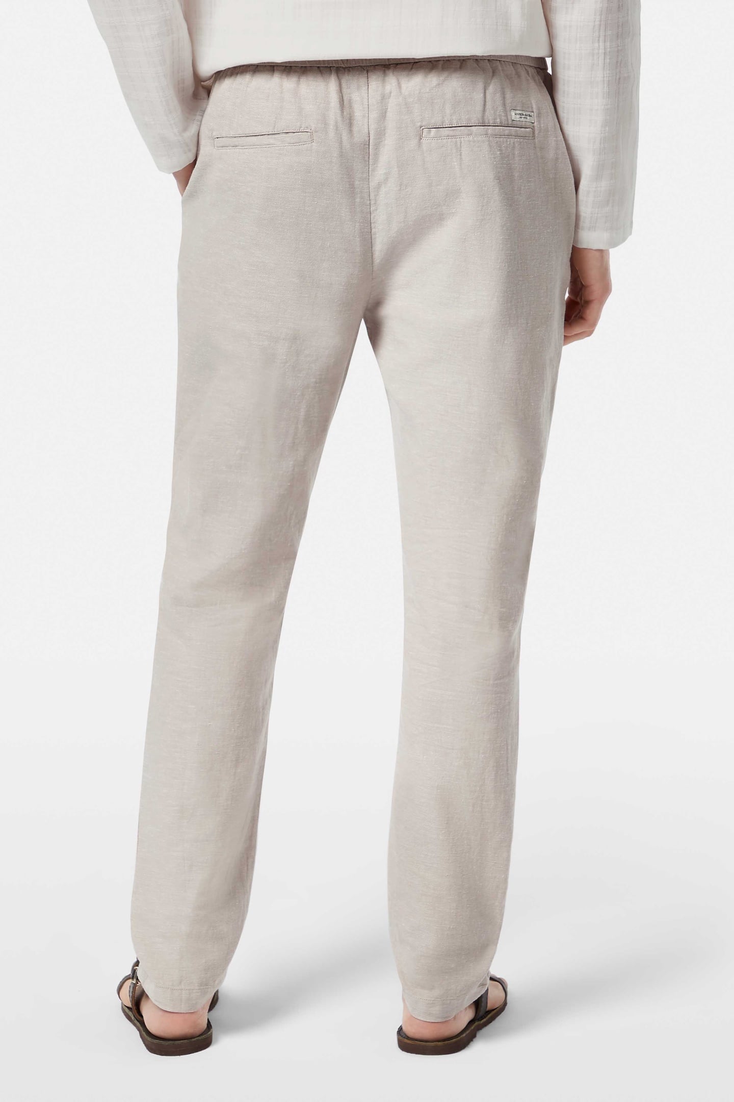 SEASONAL CORE - WARREN COTTON-LINEN TWILL JOGGER HIGHWAY GRE 2