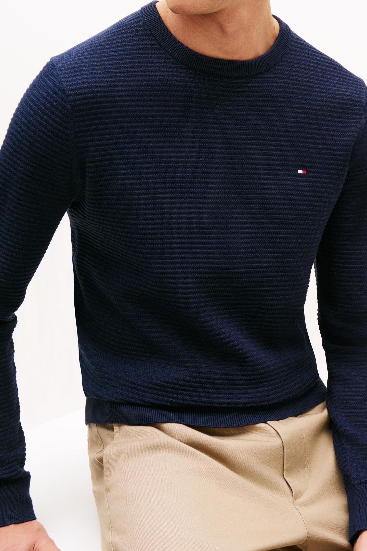 SEASONAL STRUCTURE SWEATER DARK NIGHT NAVY 5