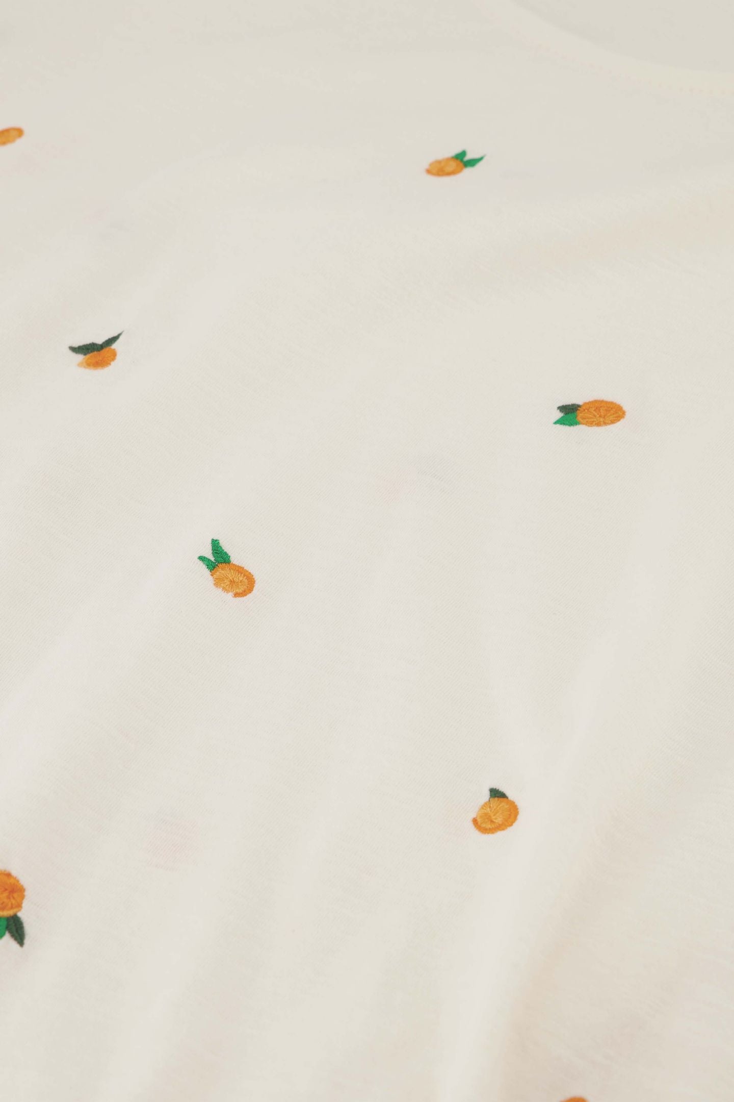 PHIL ROUND V T-SHIRT COSY WHITE/ORANGE 5