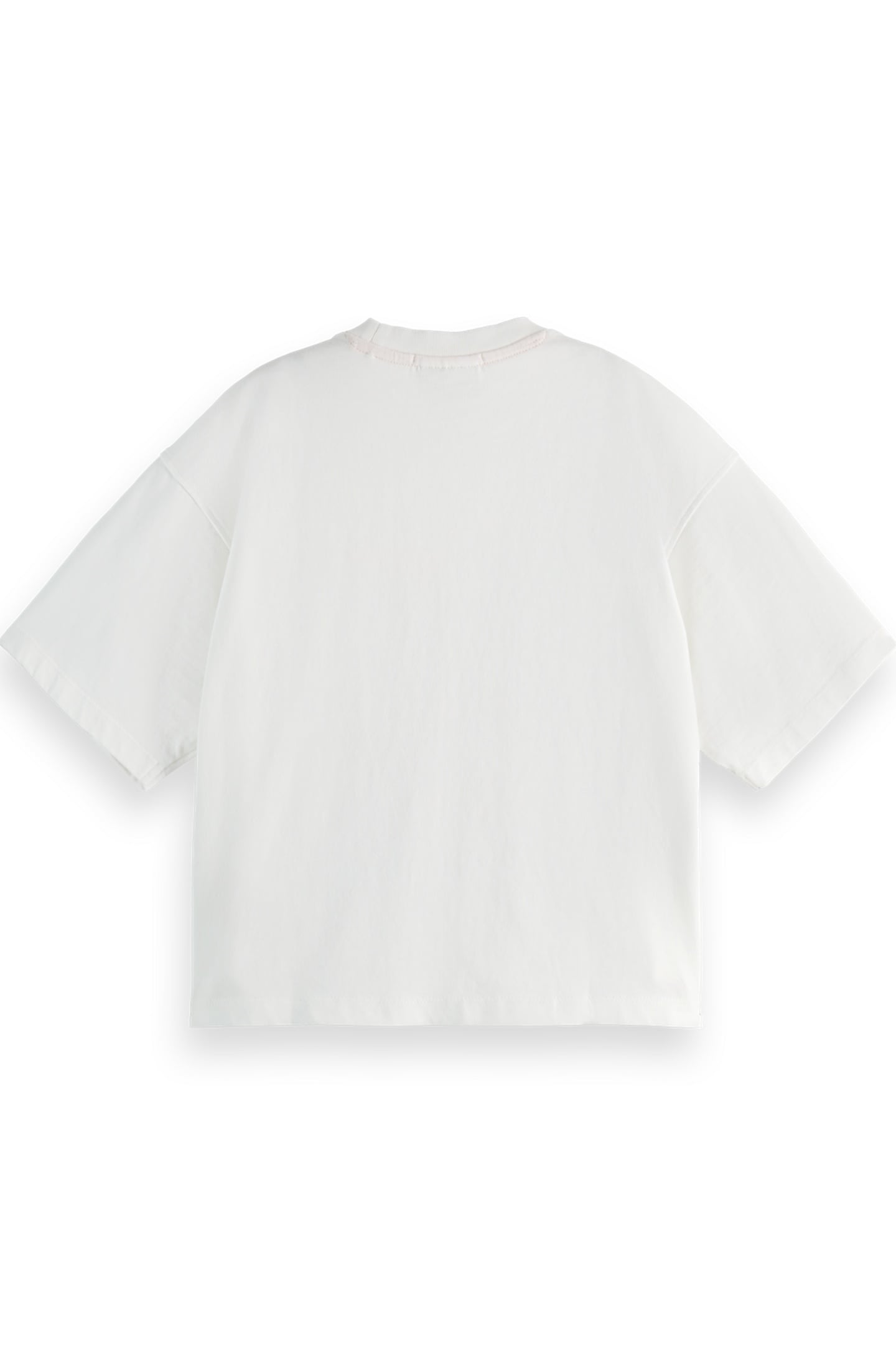 GIRL LOOSE-FIT T-SHIRT WITH FRONT ARTWORK WHITE 2