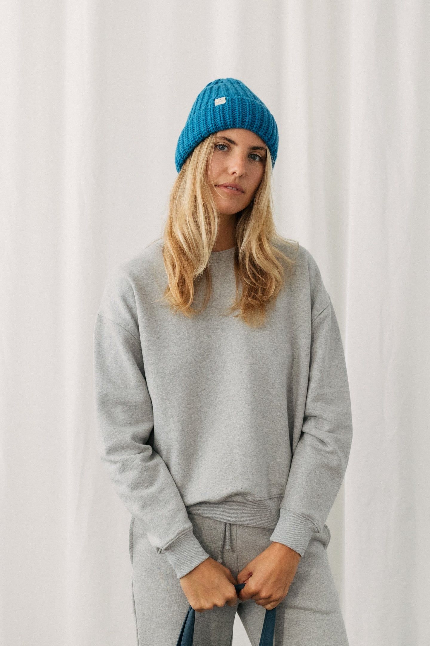 LE LS82A SWEATSHIRT GREY MELANGE 1