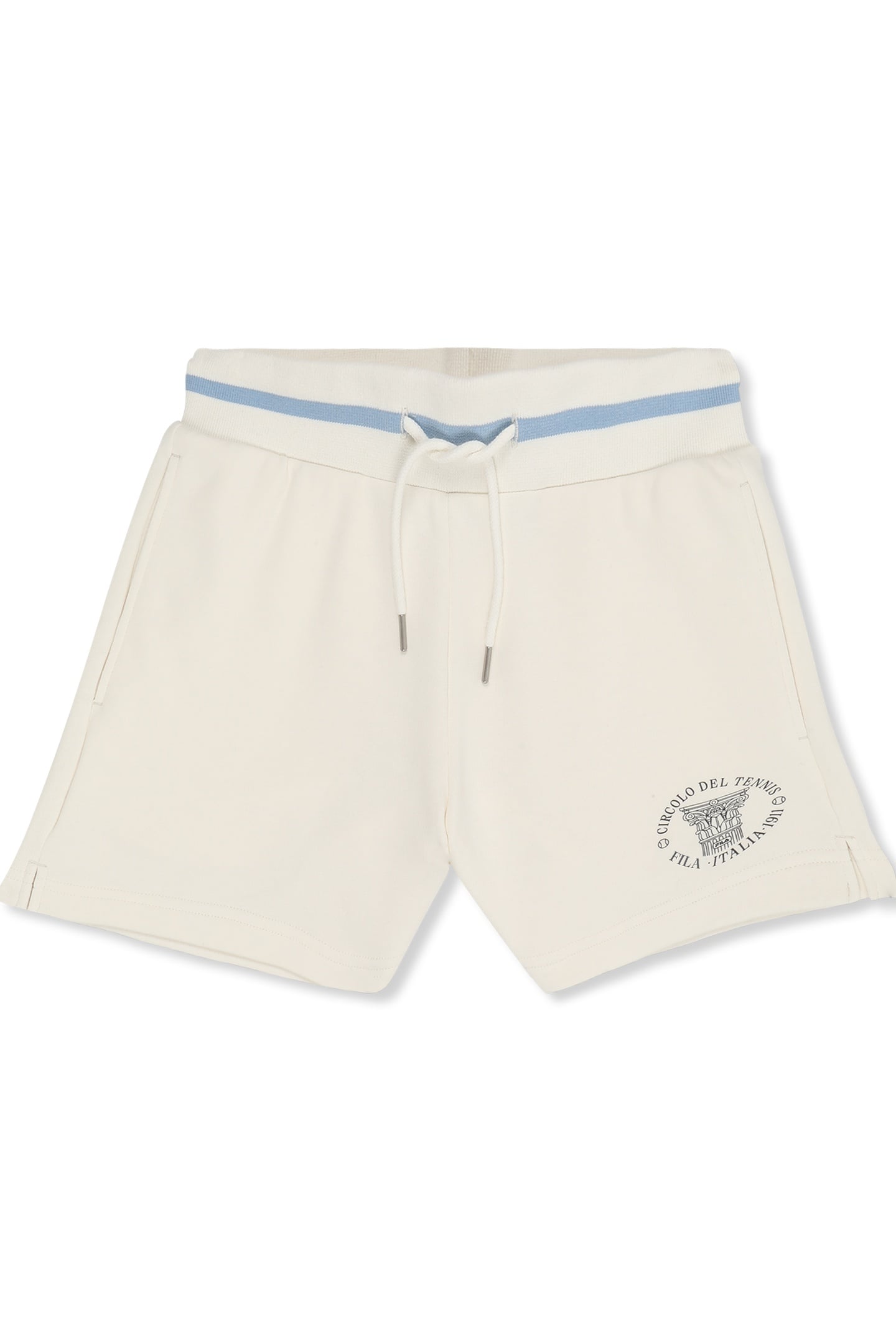 MARLIA HIGH WAIST GRAPHIC SWEAT SHORTS EGRET 5