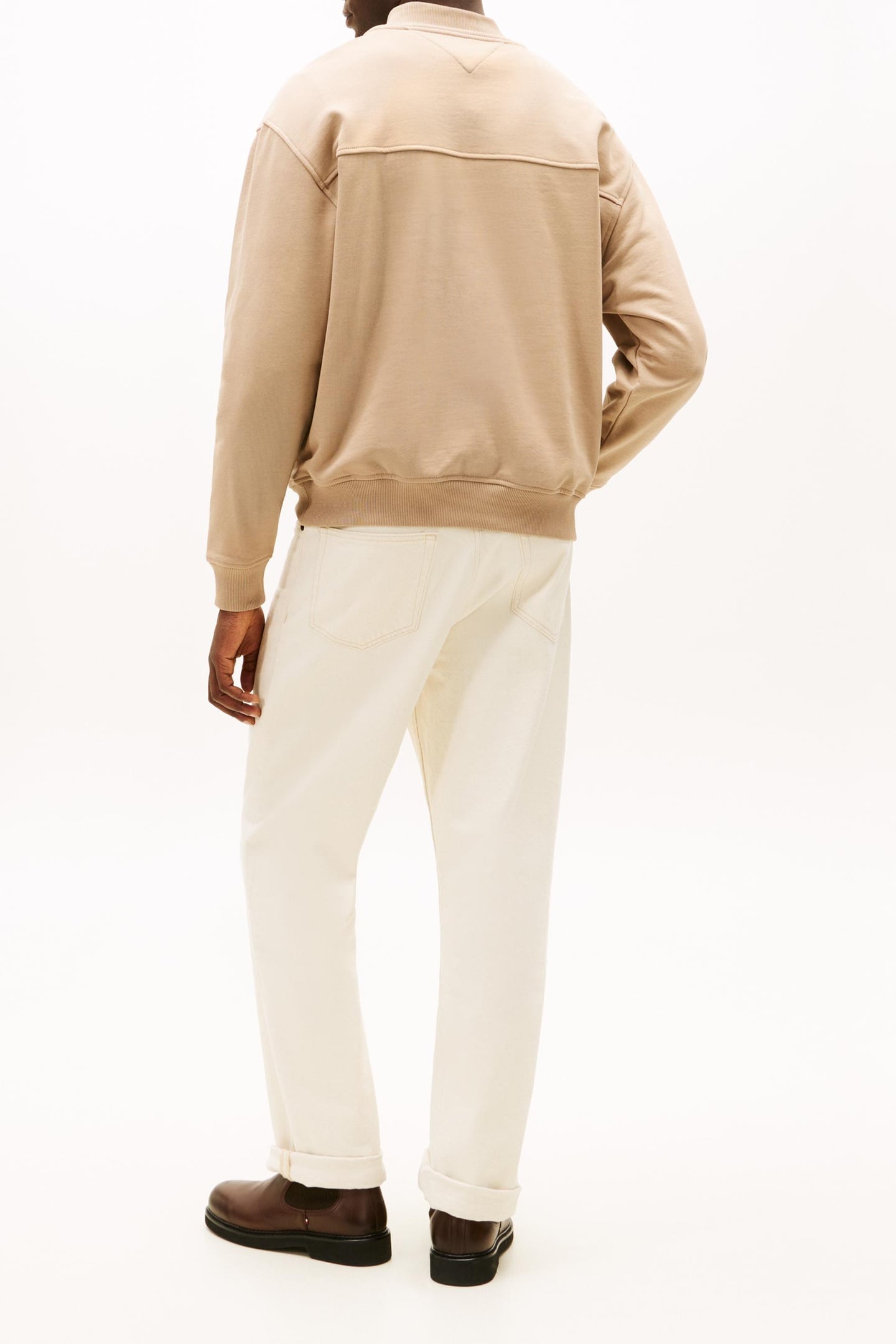 MODERN AGRAPHIC HALF ZIP COASTAL TAUPE 3