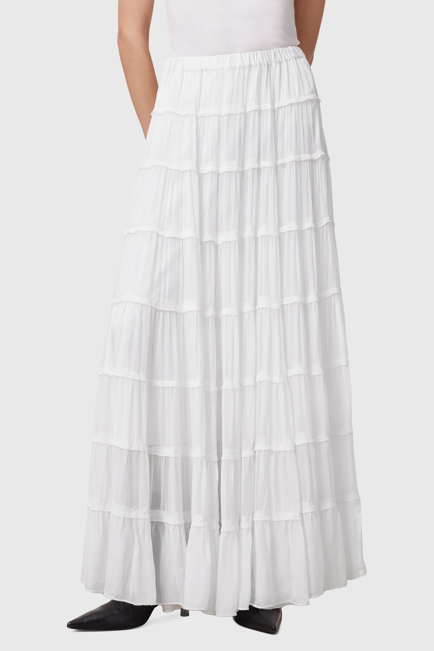 EVA MAXI SKIRT CHALK WHITE 3