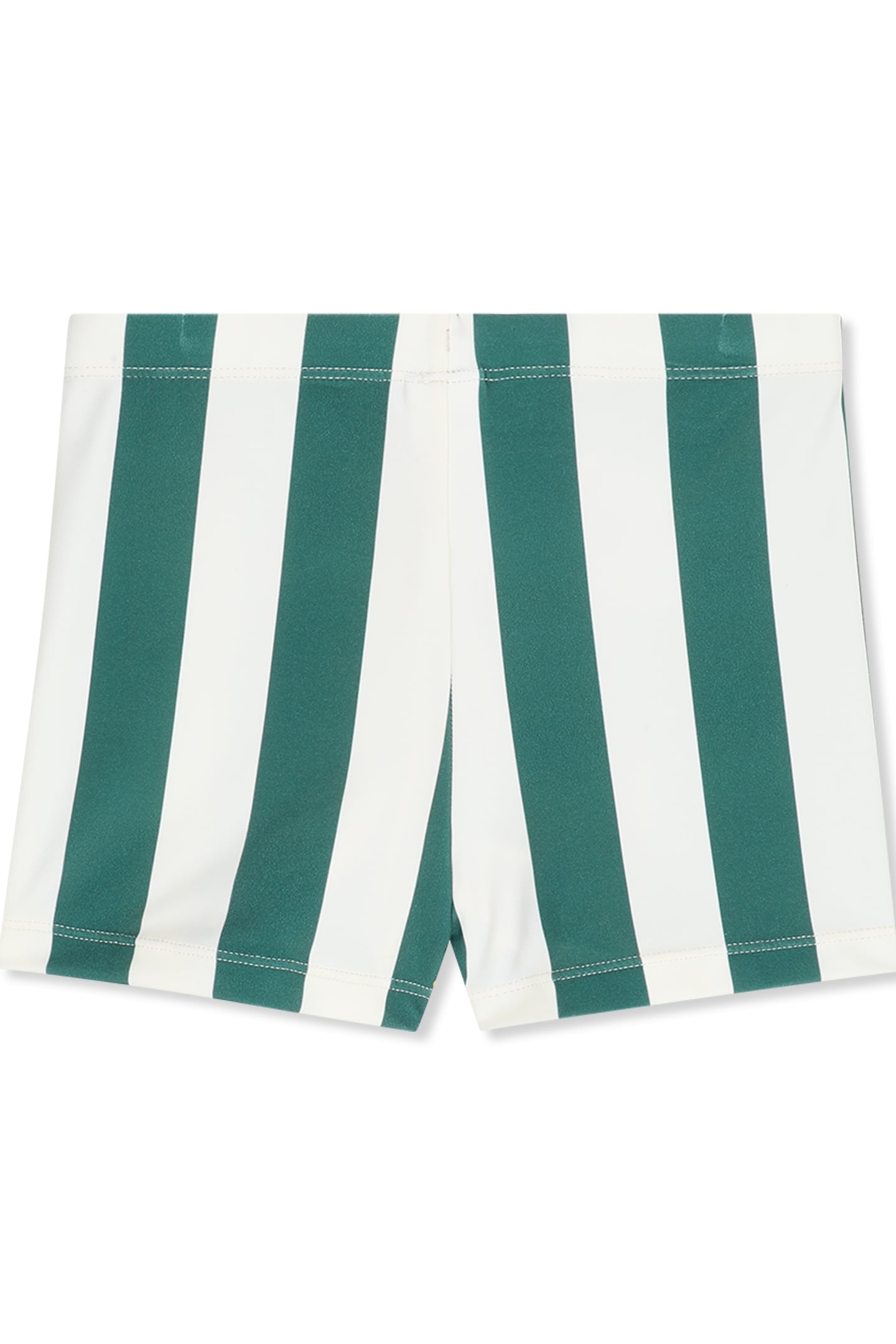 CEVOLI AOP STRIPED SWIM SHORTS EGRET/ POSY GREEN BLOCK STRIP 2