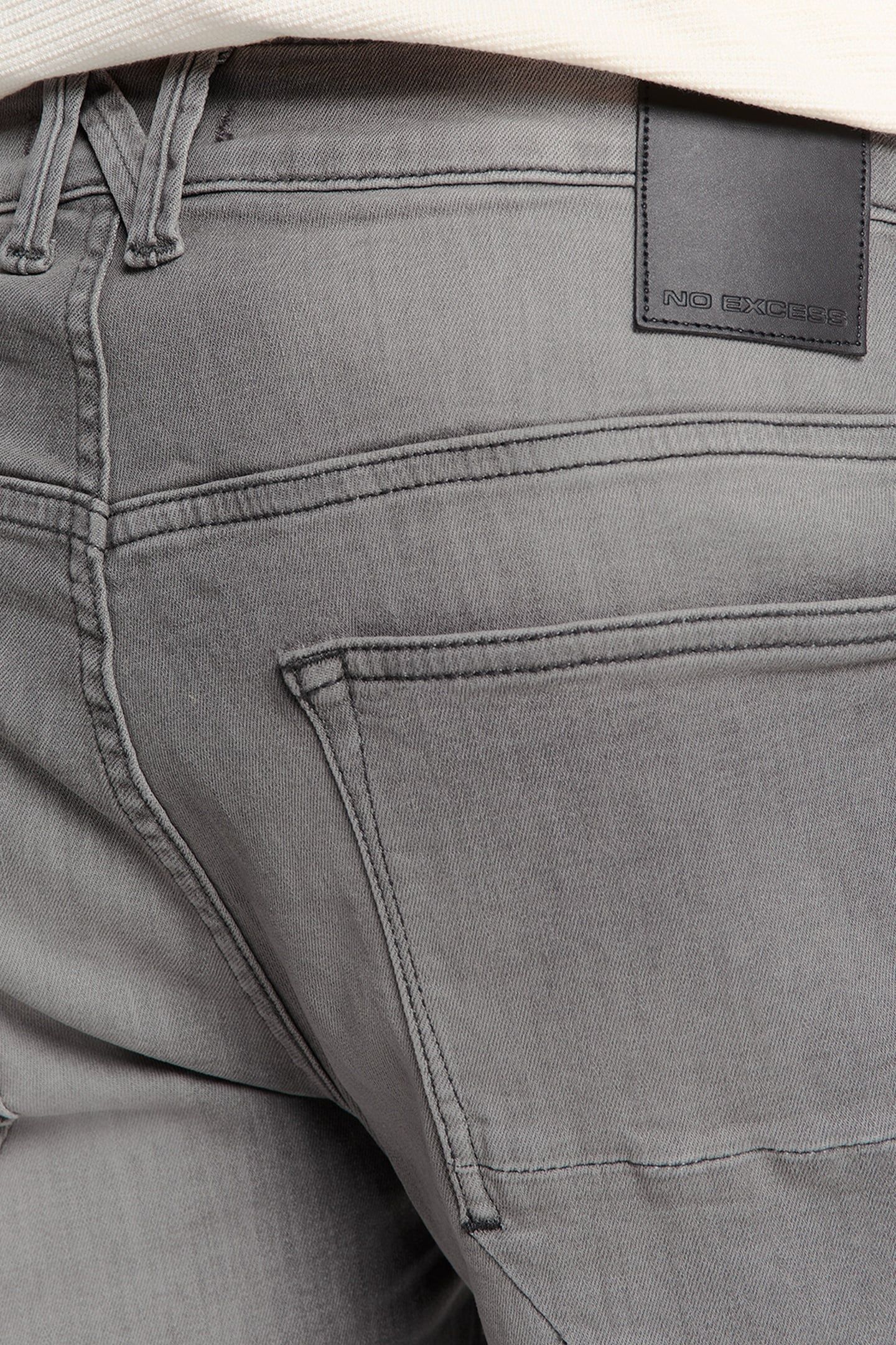 SHORT DENIM STRETCH GREY DENIM 6