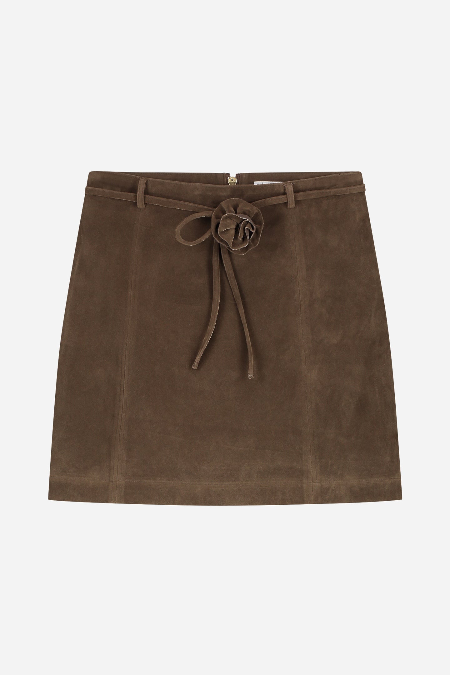 NOUS SOMMES LABELS – PENNIE FAUX SUEDE SKIRT BROWN 5