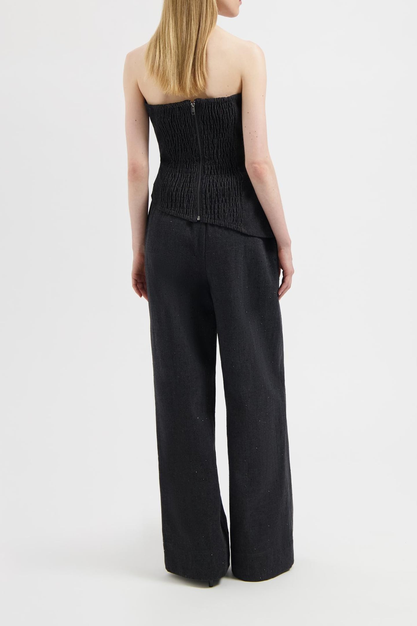 NOUS SOMMES LABELS – EDIE LS GLITTER TOP BLACK 4