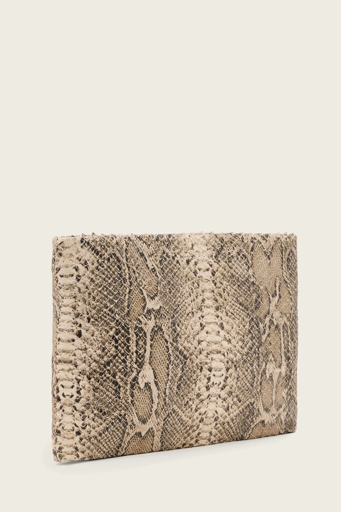 BETTINA SNAKE CLUTCH DESERT WHITE 1