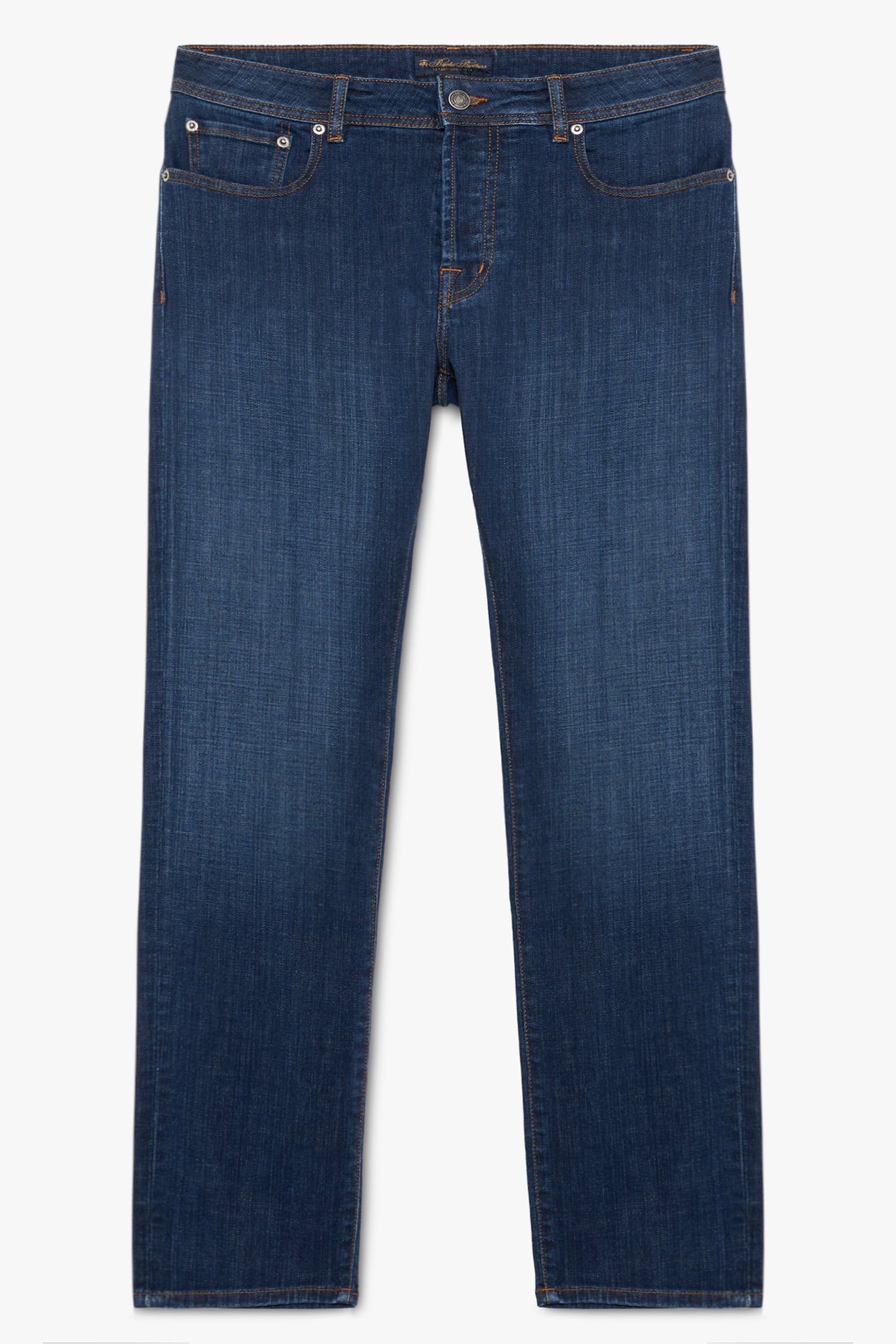 STRETCH COTTON DENIM JEANS BLUE 3