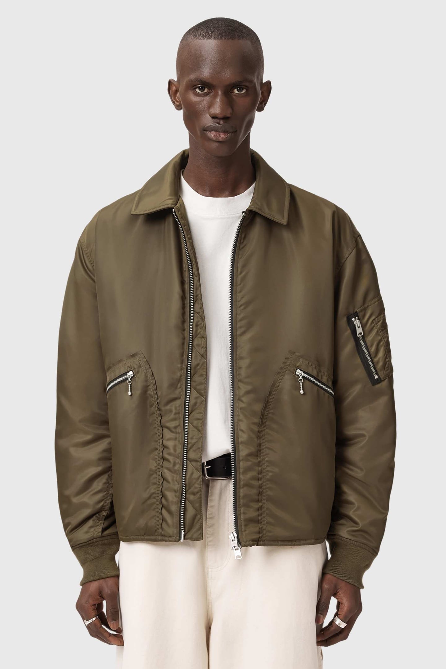 FALLON BOMBER KHAKI BROWN 1