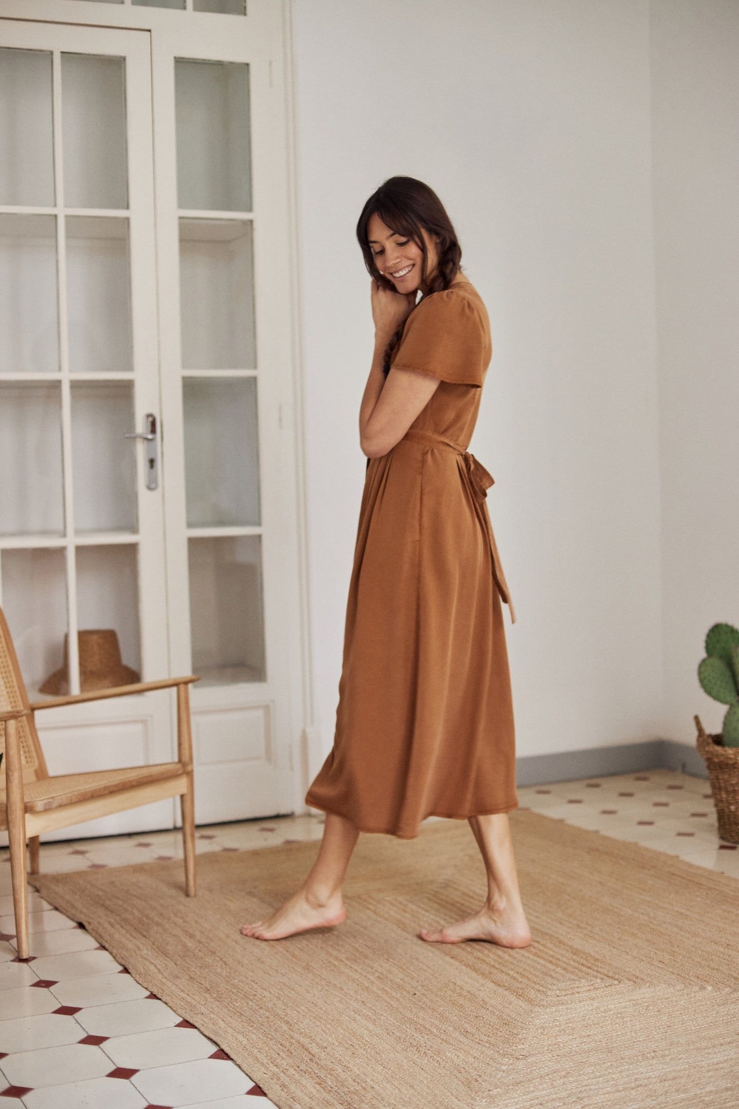 TAHAY DRESS CARAMEL 2