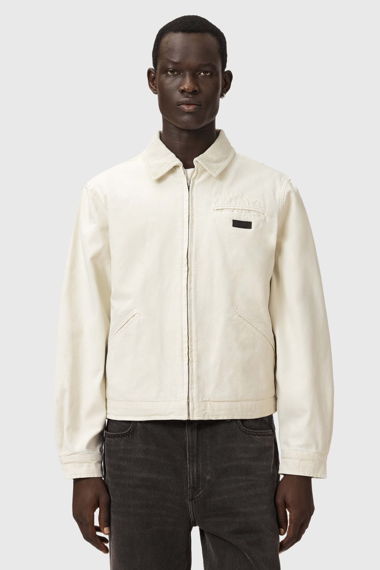 KOREY BORG JACKET PEBBLE WHITE 1