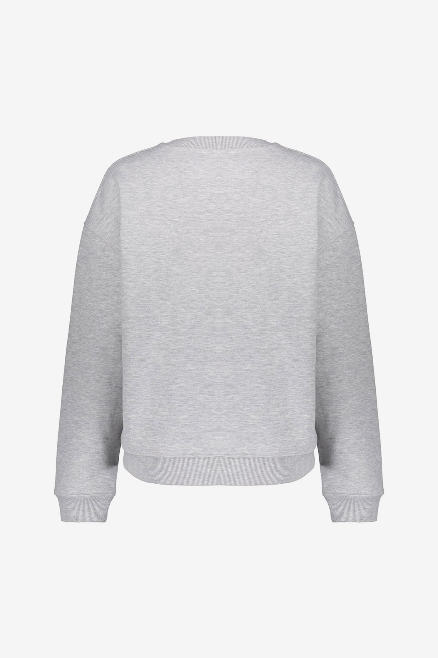 SWEATER L'ATELIER TOWELING GREY MELANGE/FUCHSIA 2
