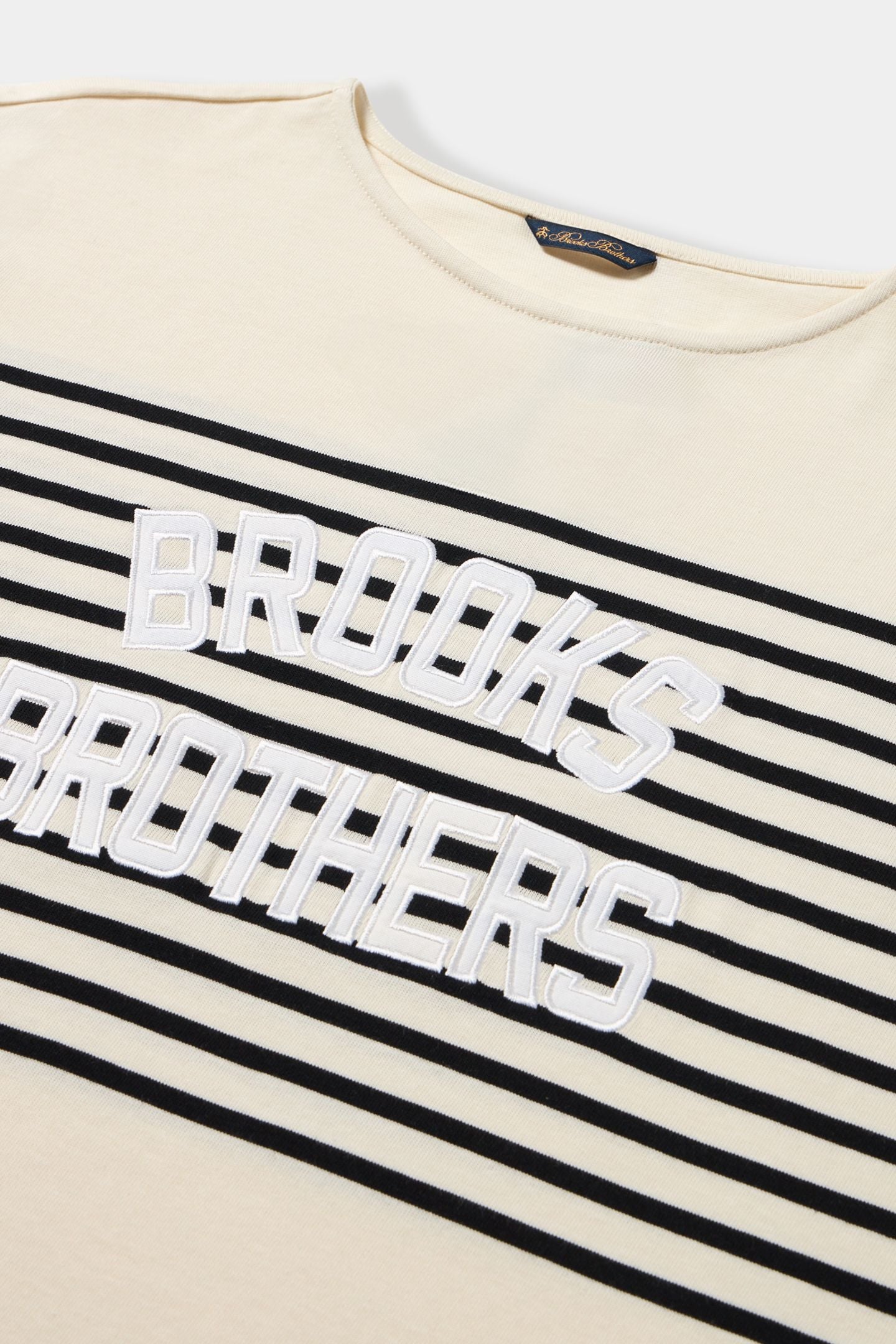 STRIPED COTTON SWEATSHIRT WHITE 4